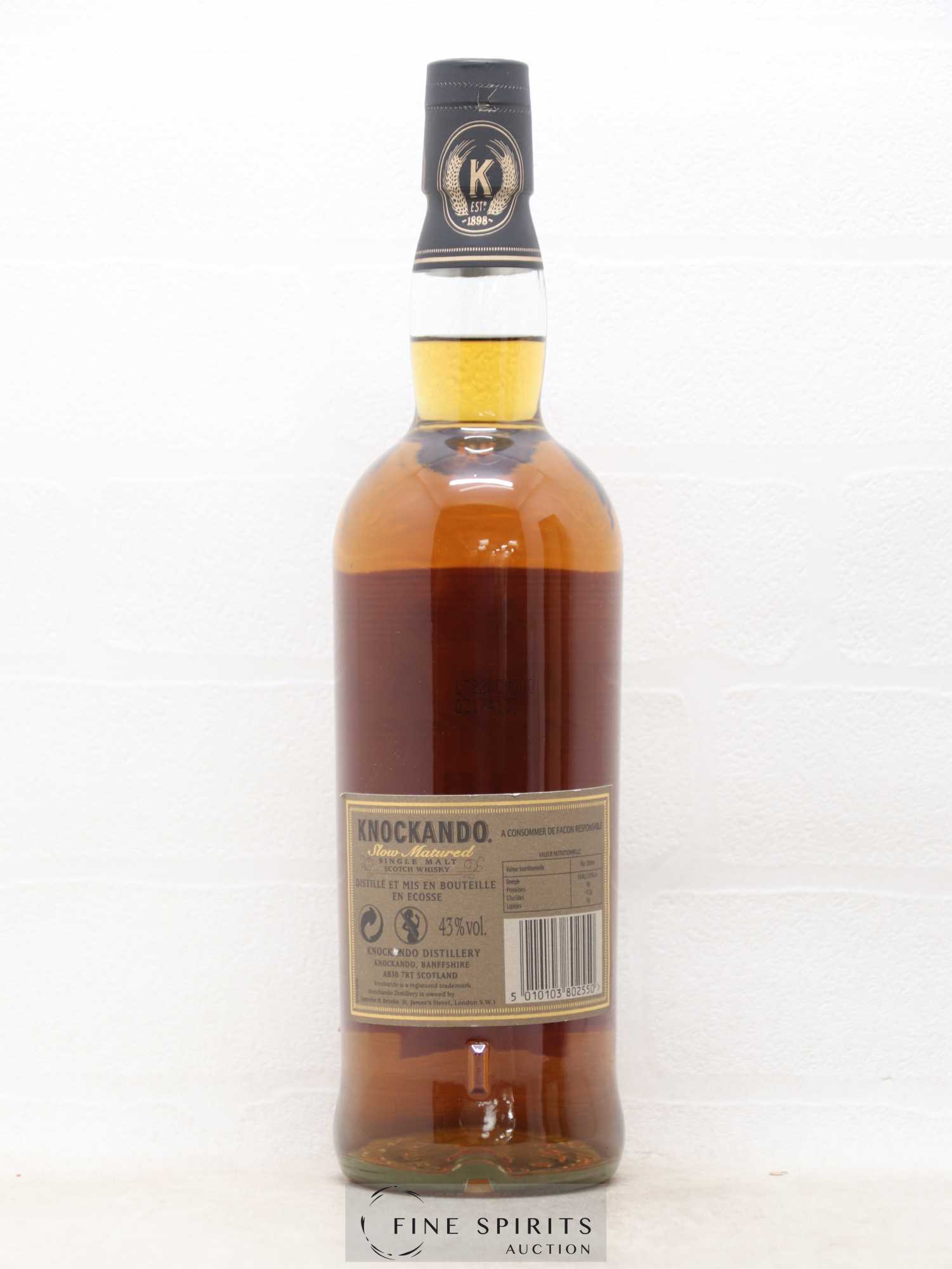 Knockando 18 years 1989 Of. Slow Matured Sherry Casks - Lot de 1 bouteille - 2
