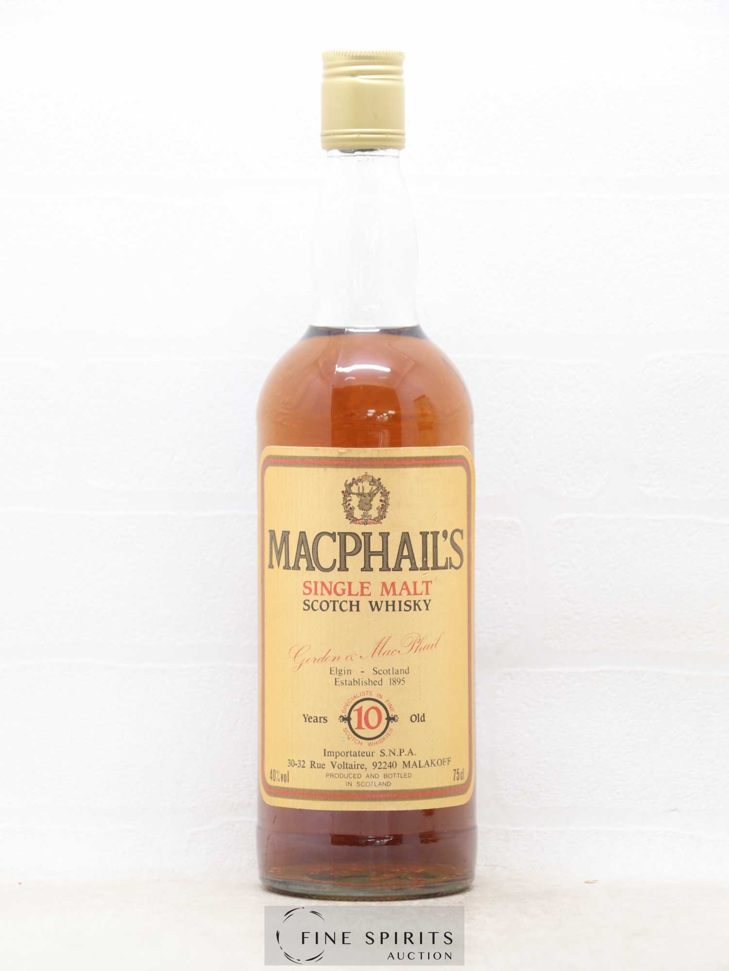 MacPhail's 10 years Gordon & MacPhail SNPA Import - Posten von 1 Flasche - 1