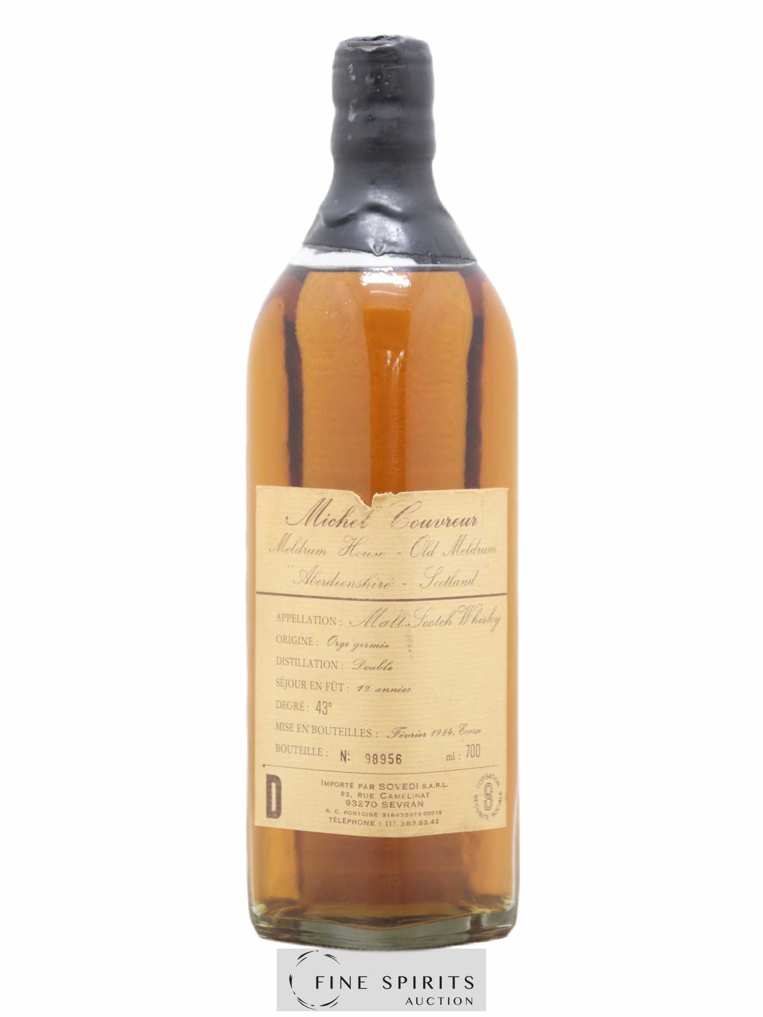 Michel Couvreur 12 years Of. Aberdeenshire bottled 1984 Sovedi Import - Lot de 1 bouteille - 0