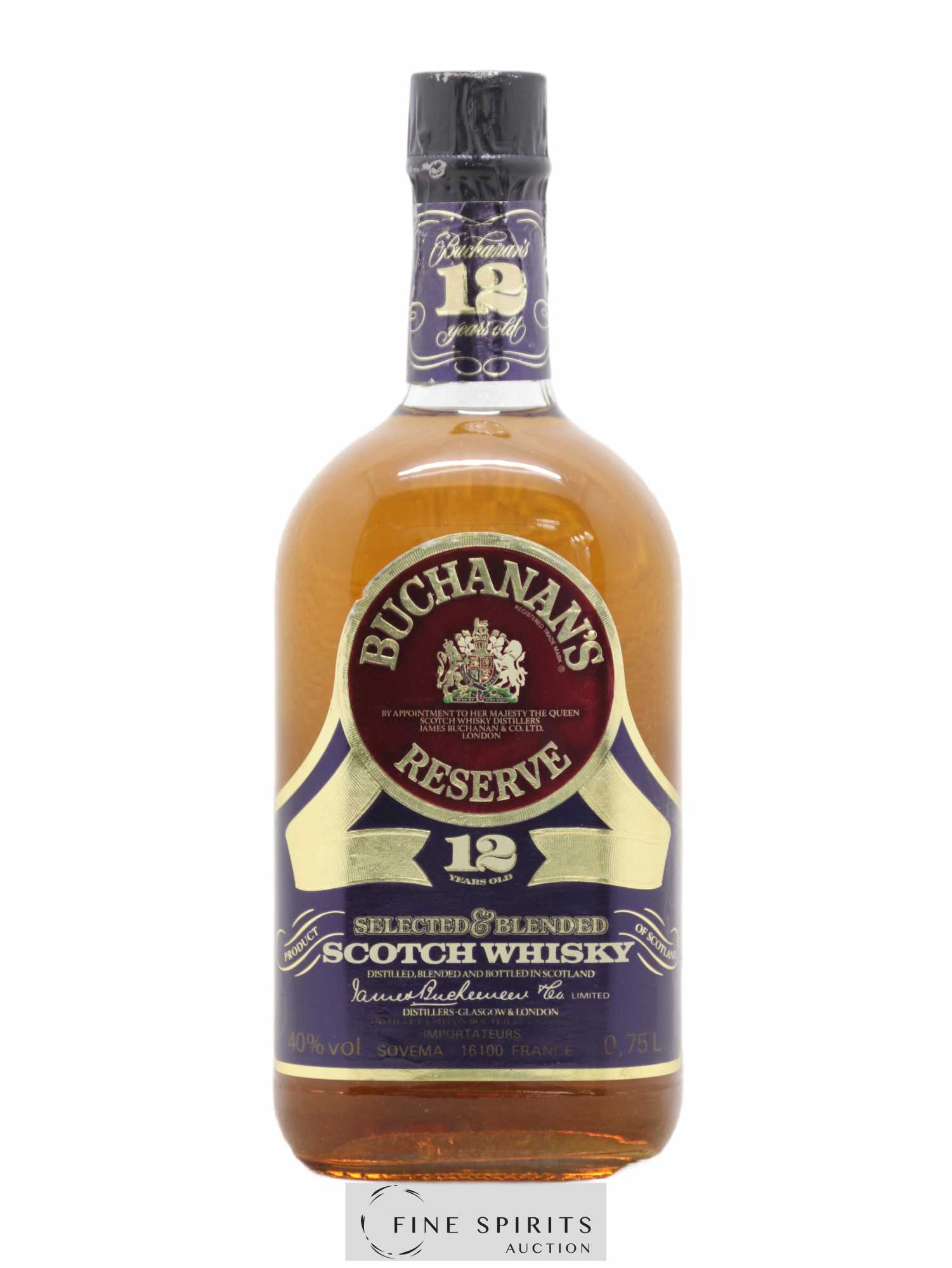 Buchanan's 12 years Of. Sovema Import - Posten von 1 Flasche - 0