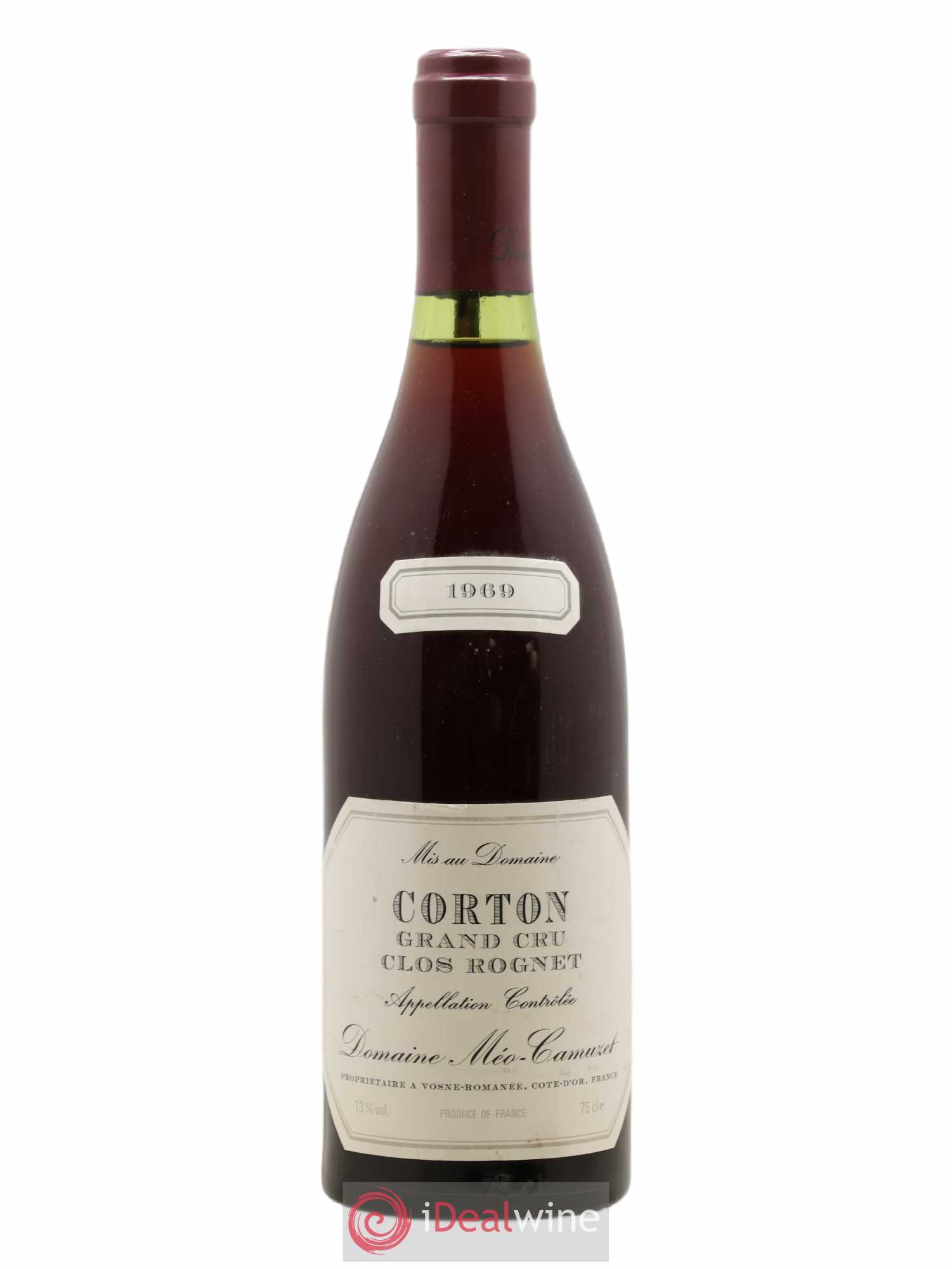 Corton Grand Cru Clos Rognet Méo-Camuzet (Domaine) 1969 - Lot de 1 bouteille - 0