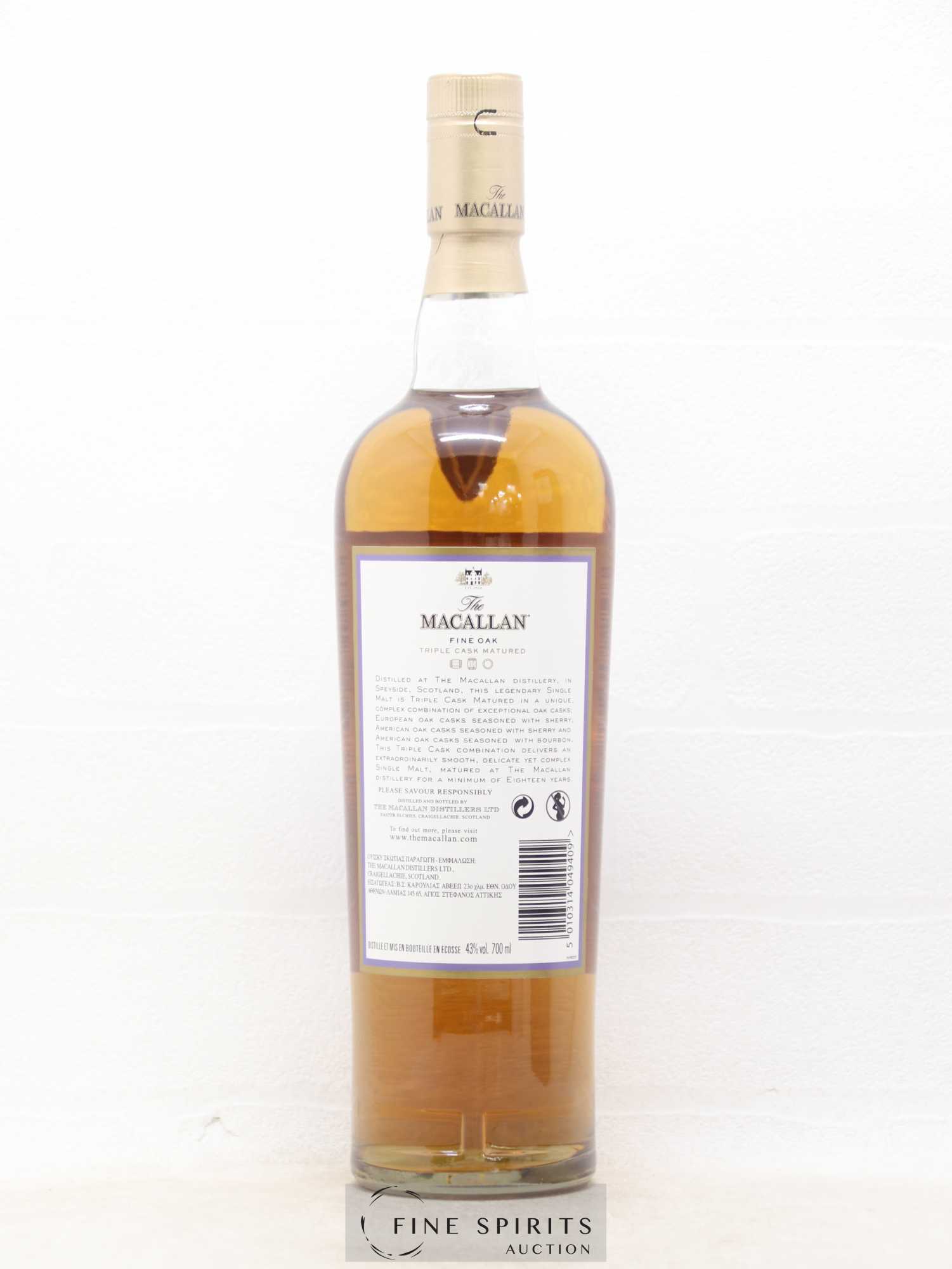 Macallan (The) 18 years Of. Fine Oak Triple Cask Matured - Lot de 1 bouteille - 2