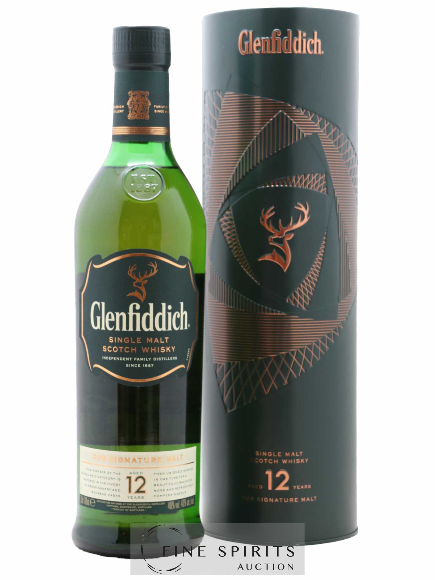 Glenfiddich 12 years Of. Our Signature Malt - Lot de 1 bouteille - 0