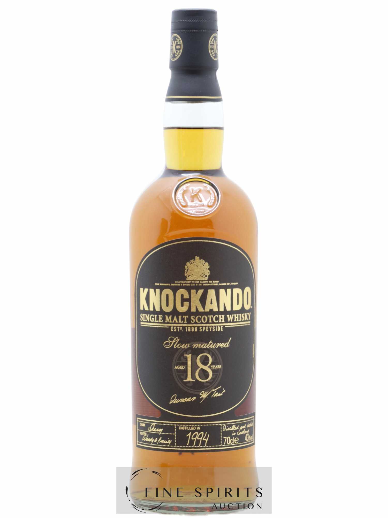 Knockando 18 years 1994 Of. Slow Matured - Posten von 1 Flasche - 1