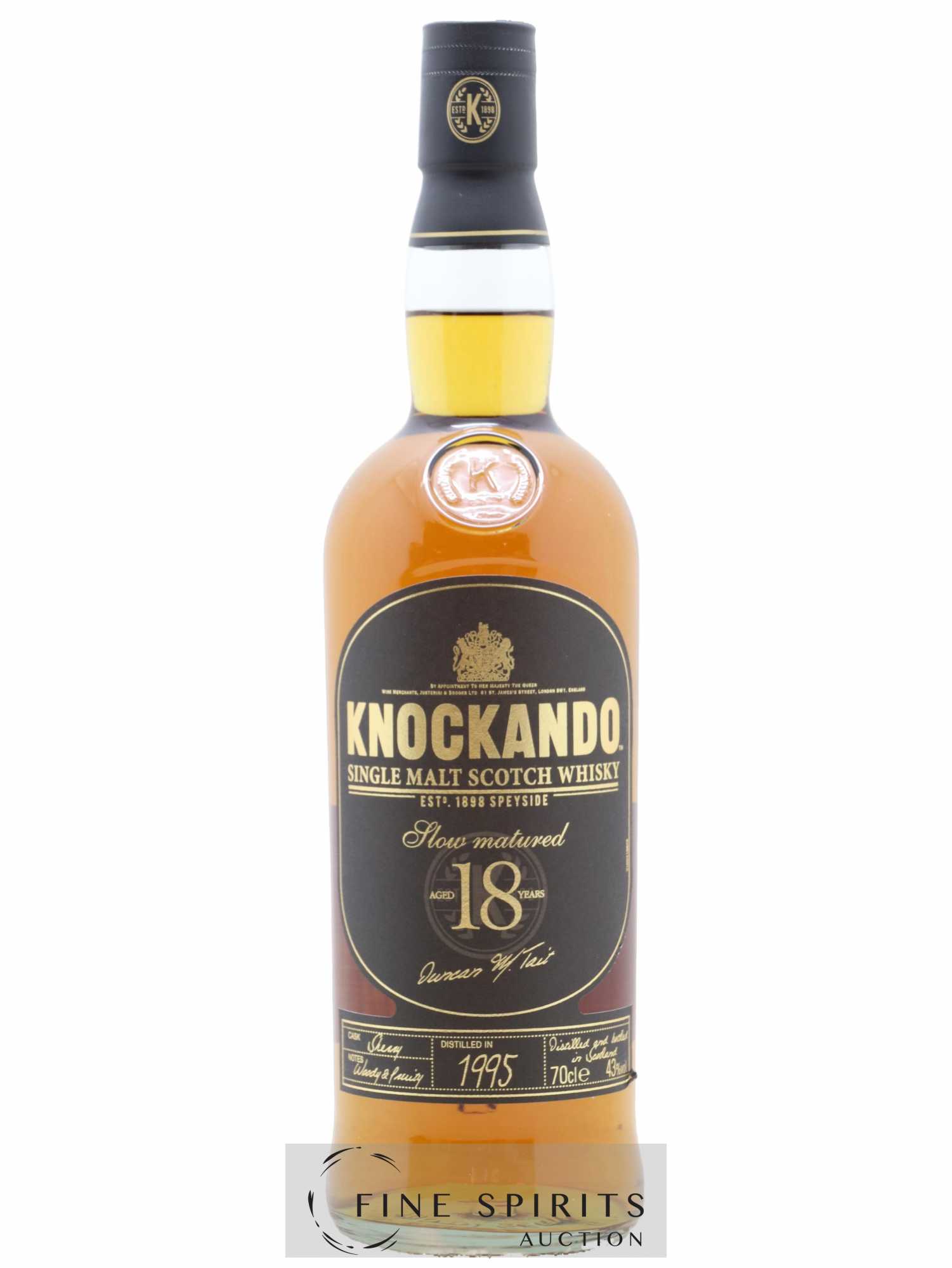 Knockando 18 years 1995 Of. Slow Matured - Lot de 1 bouteille - 1