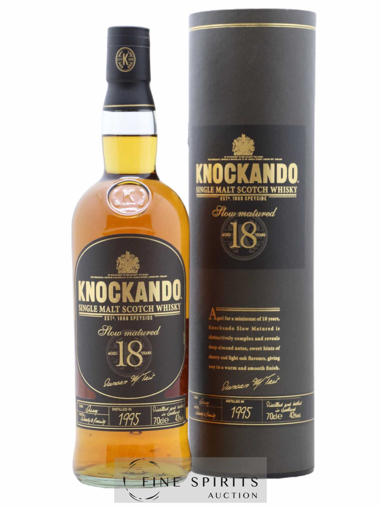 Knockando 18 years 1995 Of. Slow Matured - Lot de 1 bouteille - 0