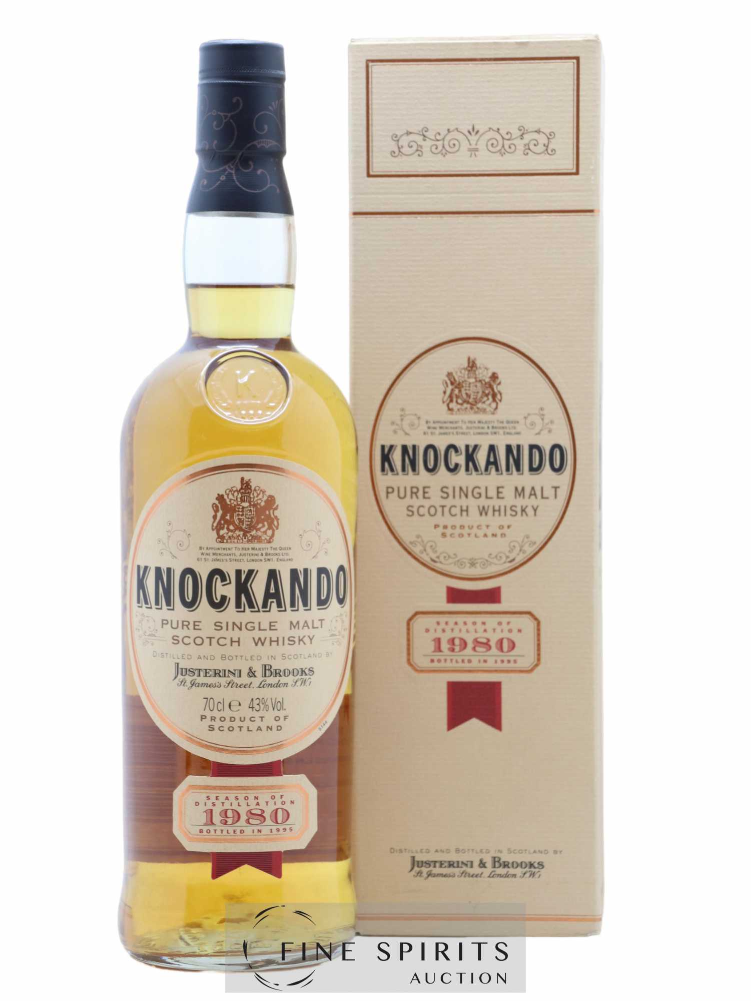 Knockando 1980 Of. bottled 1995 - Posten von 1 Flasche - 0