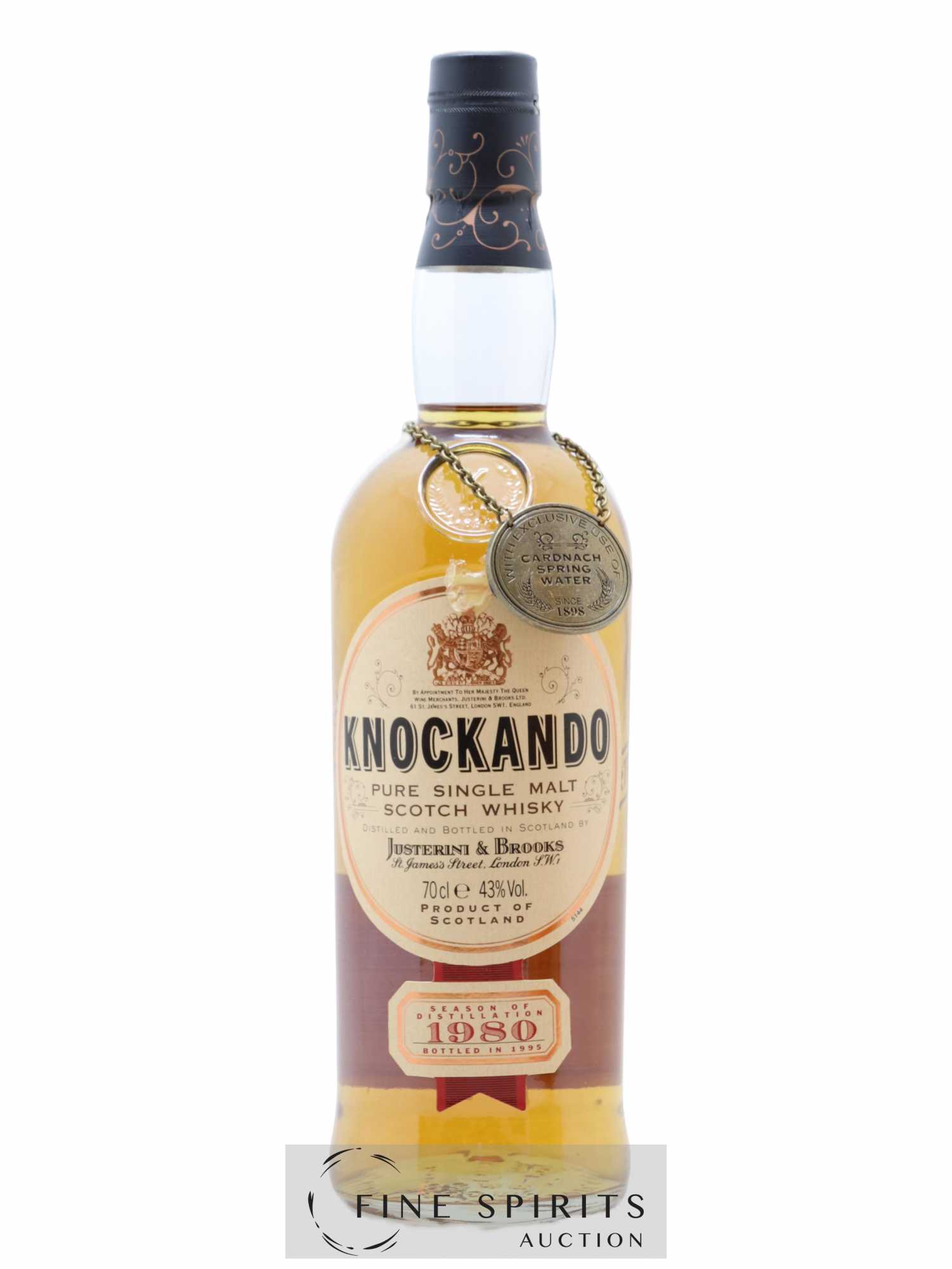 Knockando 1980 Of. bottled 1995 - Lot of 1 bottle - 1