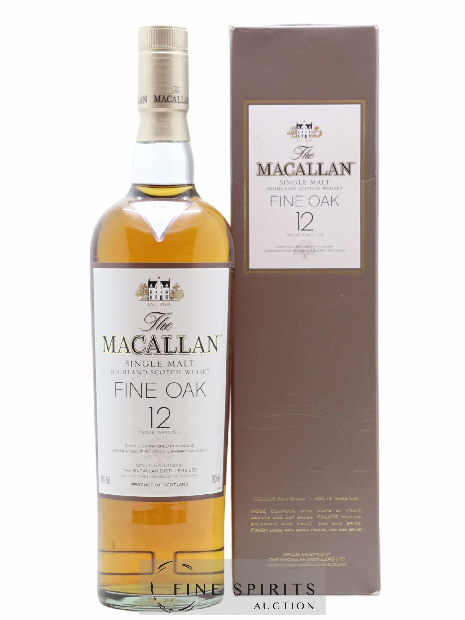 Macallan (The) 12 years Of. Fine Oak Bourbon & Sherry Oak Casks - Lot de 1 bouteille - 0