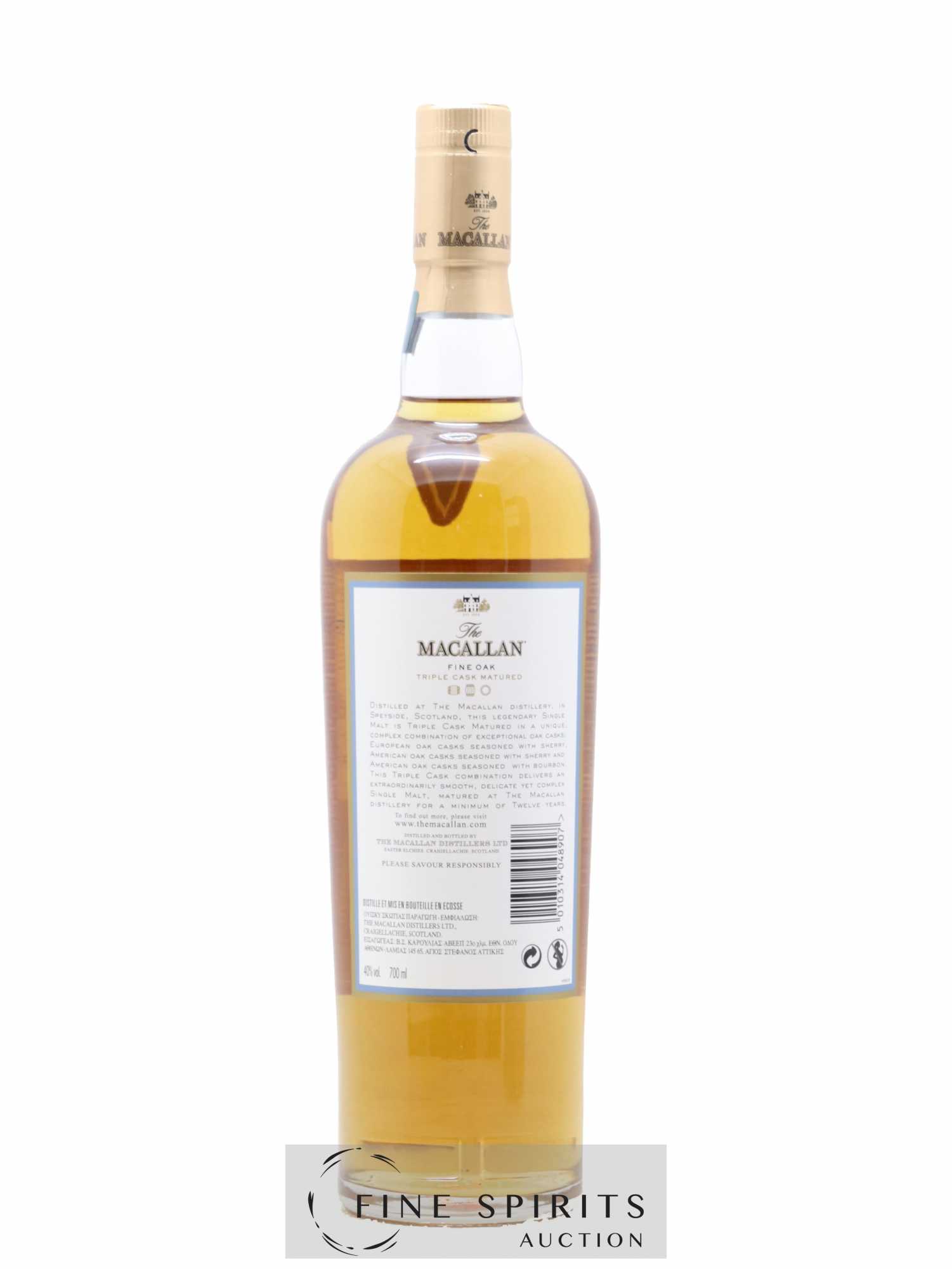 Macallan (The) 12 years Of. Fine Oak Triple Cask Matured - Lot de 1 bouteille - 2
