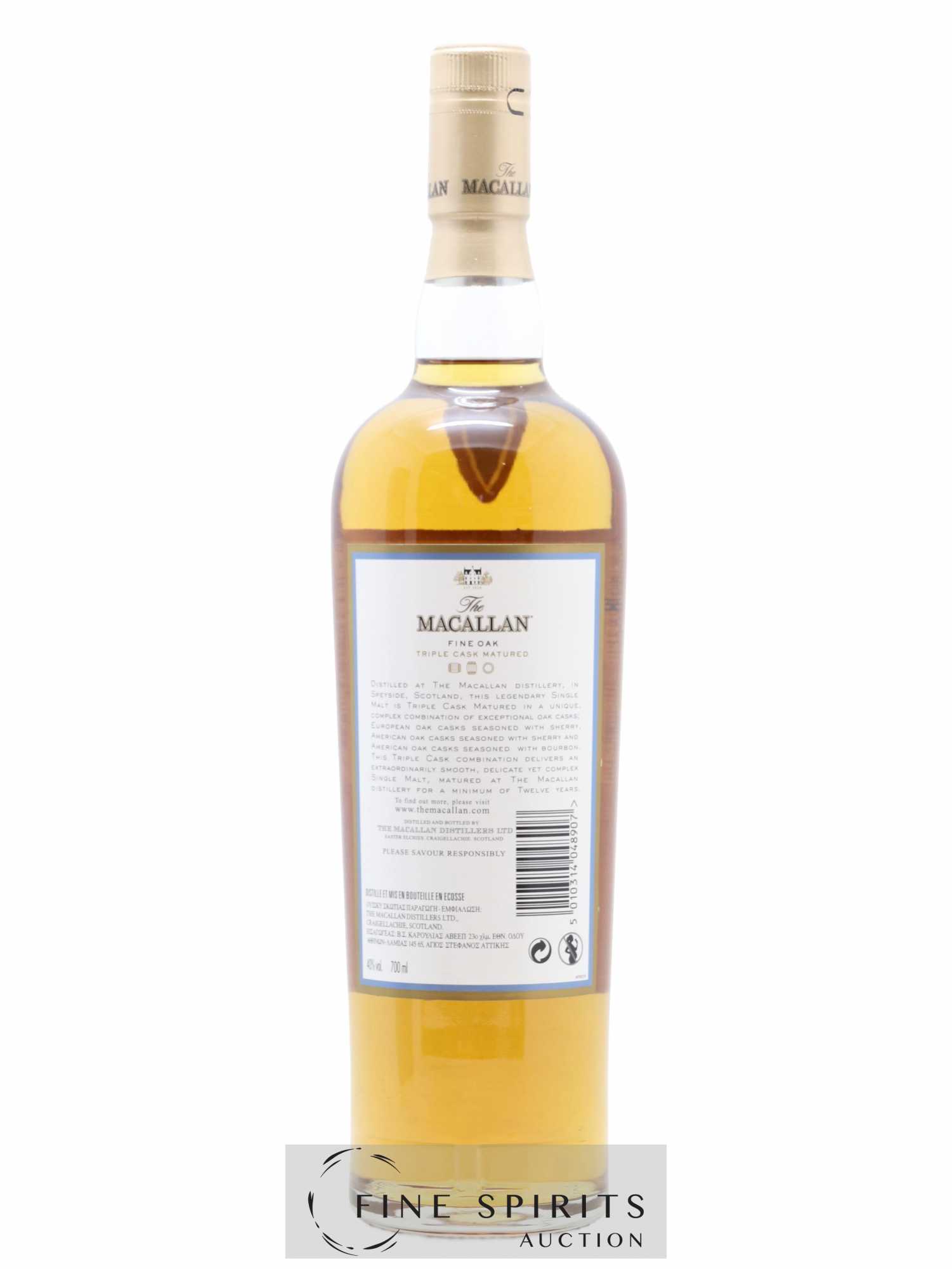 Macallan (The) 12 years Of. Fine Oak Triple Cask Matured - Lot de 1 bouteille - 2