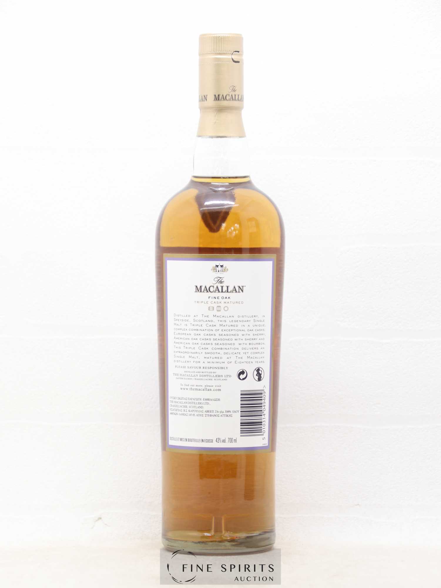 Macallan (The) 18 years Of. Fine Oak Triple Cask Matured - Lot de 1 bouteille - 2