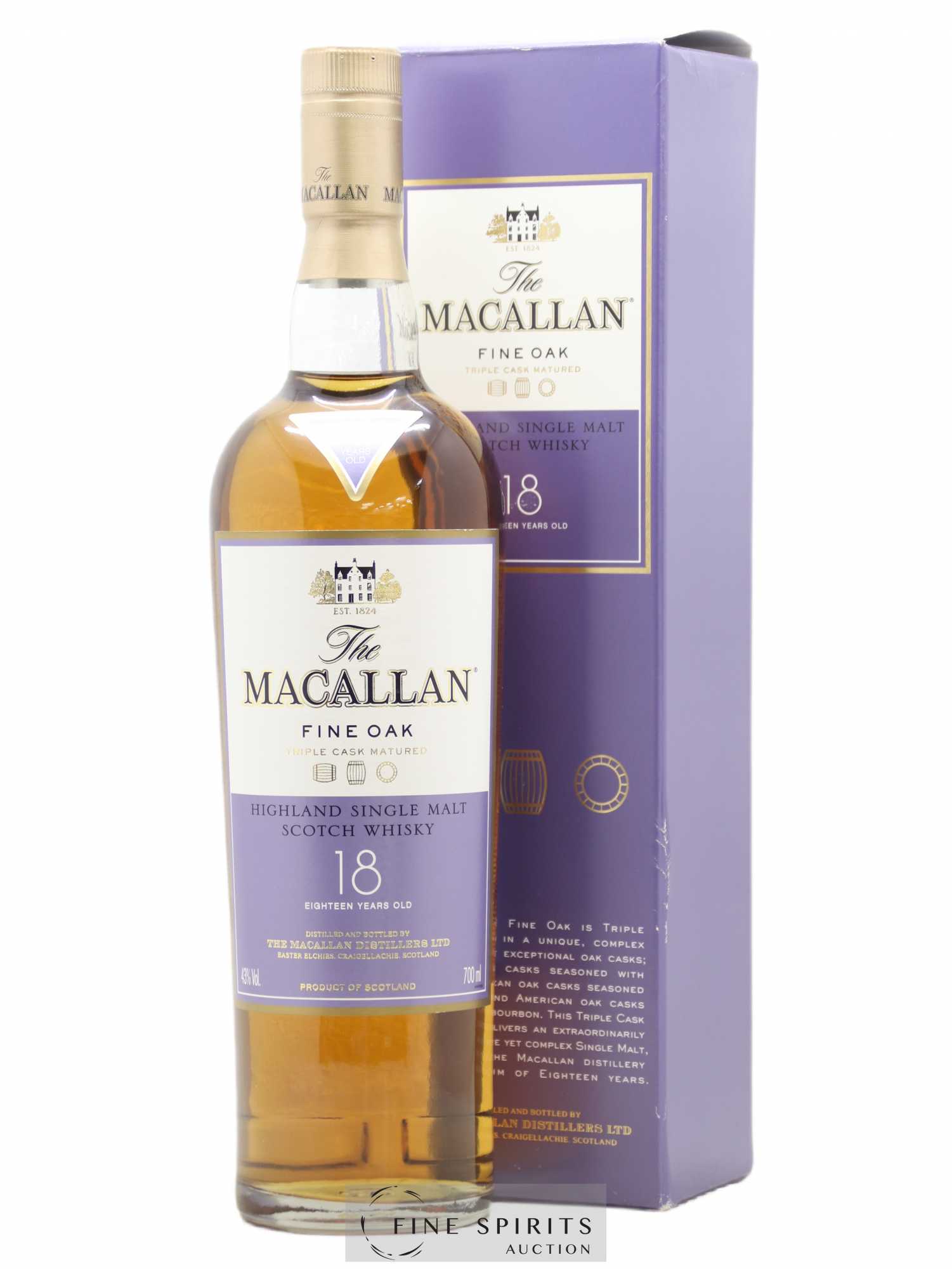 Macallan (The) 18 years Of. Fine Oak Triple Cask Matured - Lot de 1 bouteille - 0