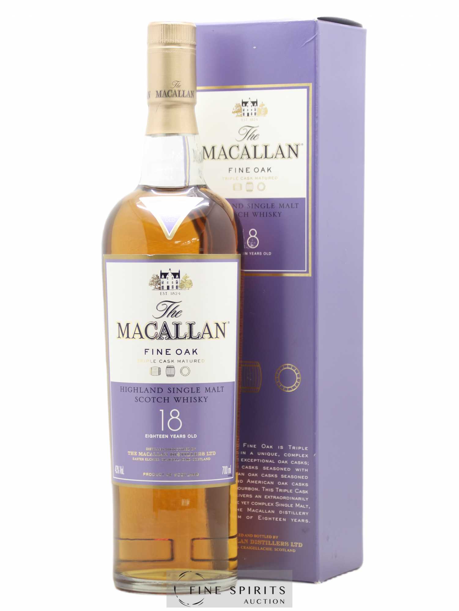 Macallan (The) 18 years Of. Fine Oak Triple Cask Matured - Lot de 1 bouteille - 0
