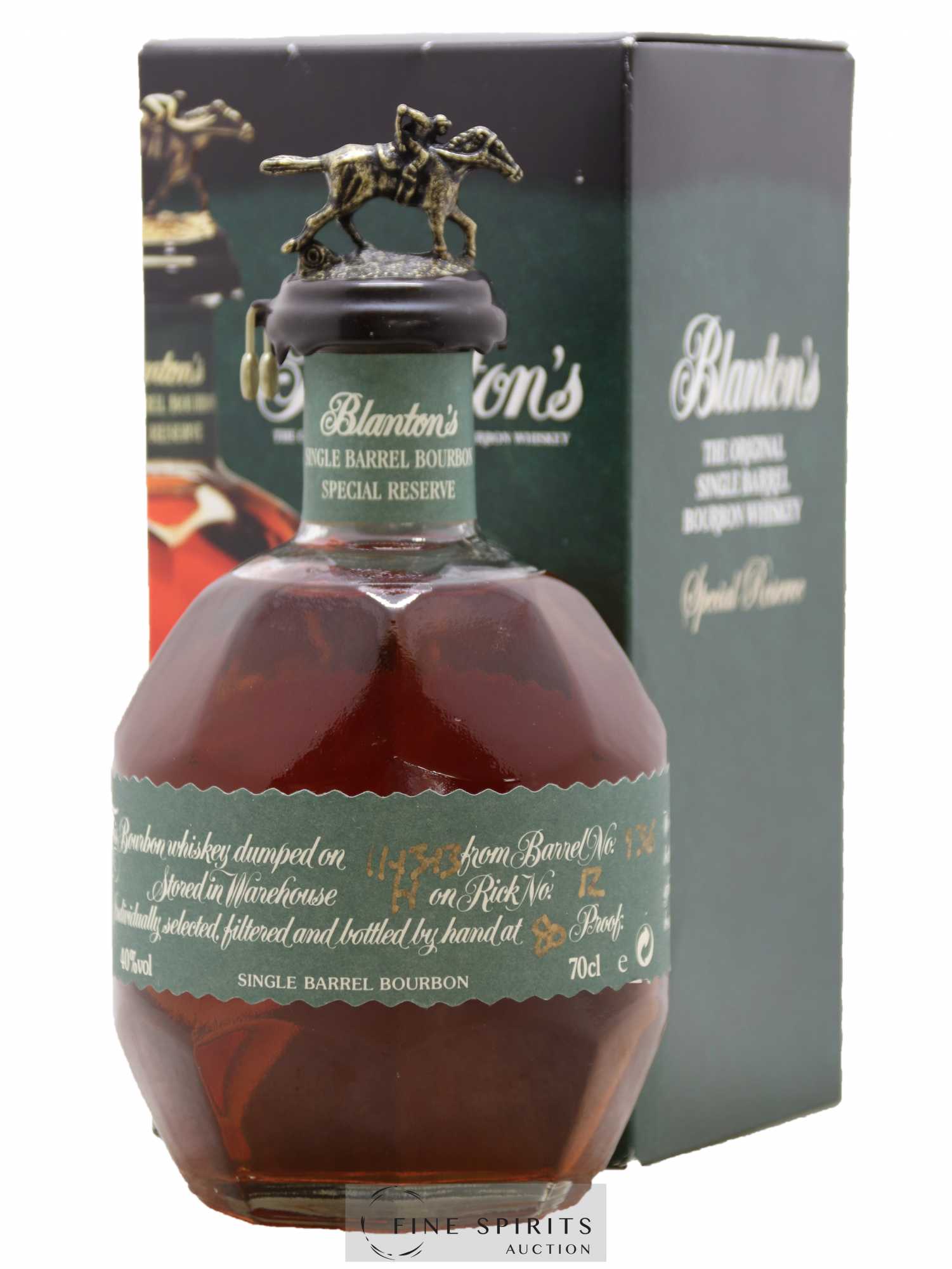 Blanton's Of. Special Reserve Warehouse H - Barrel n°136 - dumped 2013 - Lotto di 1 bottiglia - 0