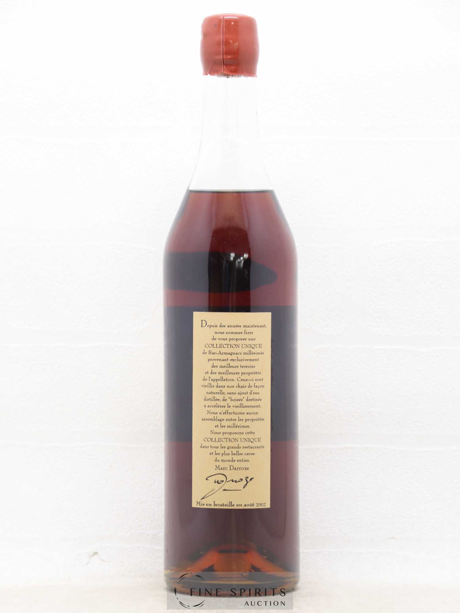 Francis Darroze 1960 Of. Domaine Aux Ducs bottled 2002 Collection Unique Bas-Armagnac Darroze - Posten von 1 Flasche - 1