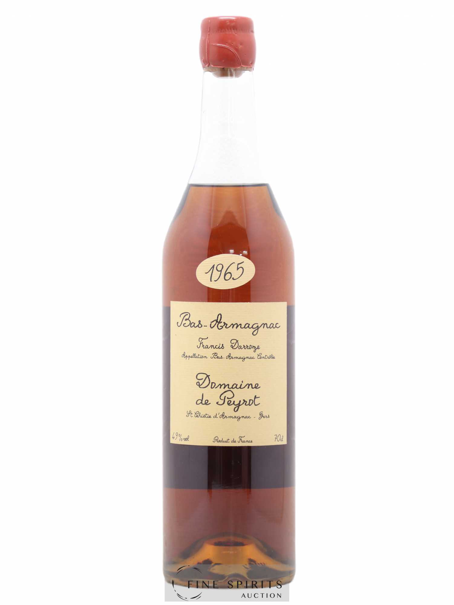 Francis Darroze 1965 Of. Domaine de Peyrot bottled 2003 Collection Unique Bas-Armagnac - Lot de 1 bouteille - 0