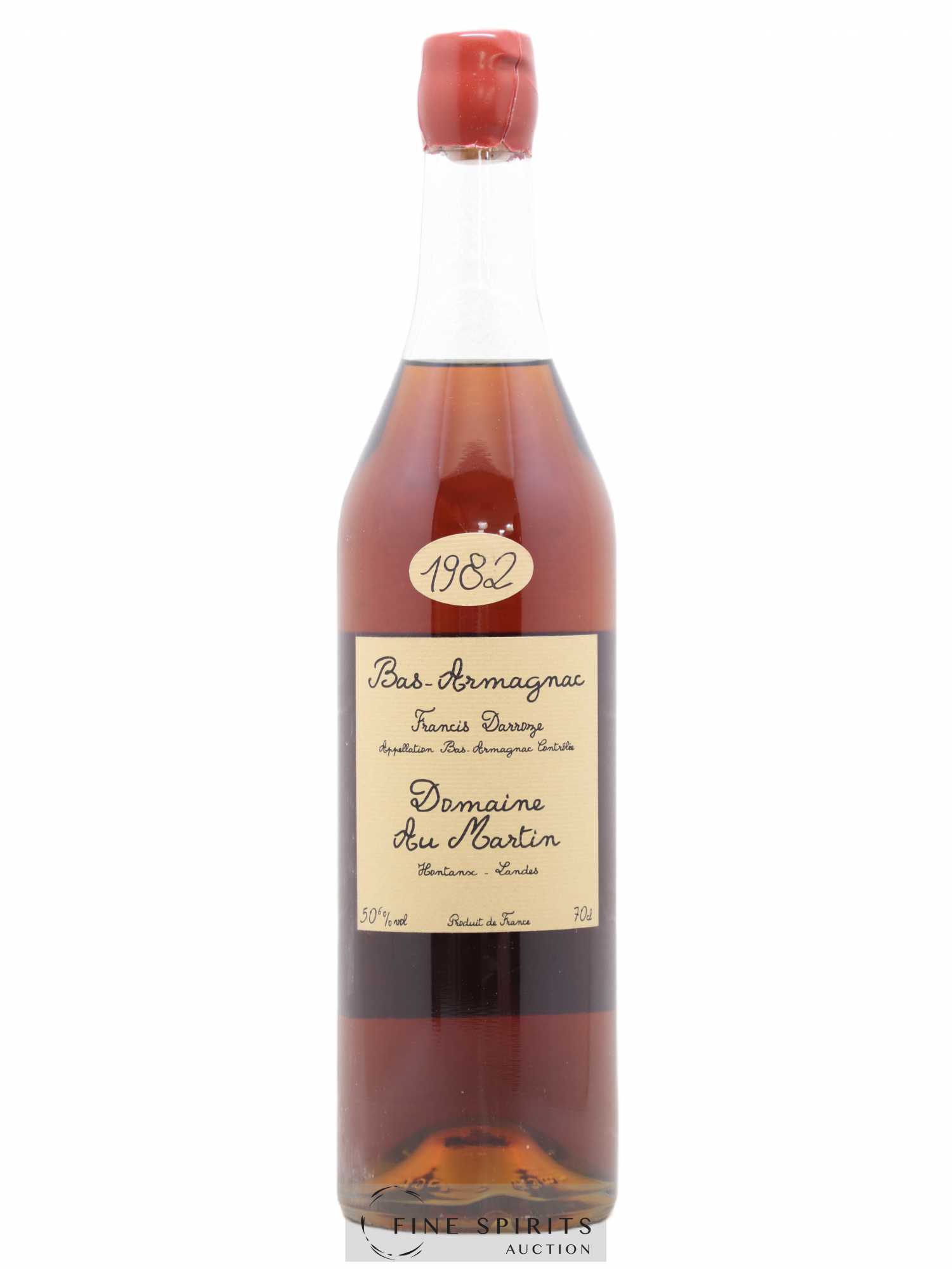 Francis Darroze 1982 Of. Domaine Au Martin bottled 2004 Collection Unique Bas-Armagnac - Lot de 1 bouteille - 0