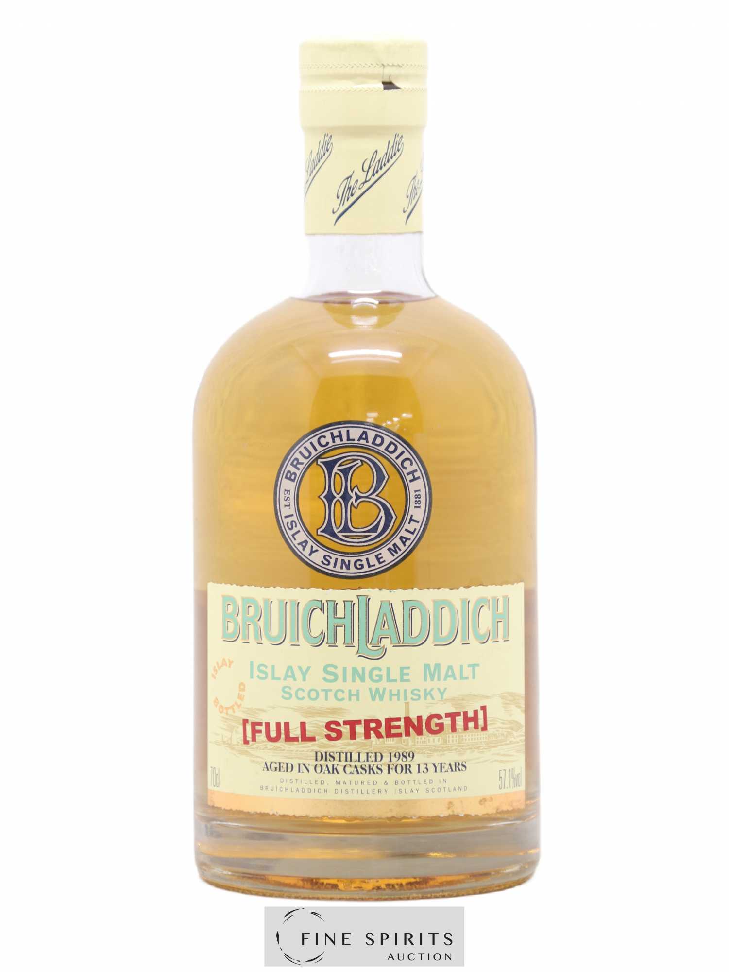 Bruichladdich 13 years 1989 Of. Full Strength Oak Casks - Lot de 1 bouteille - 0