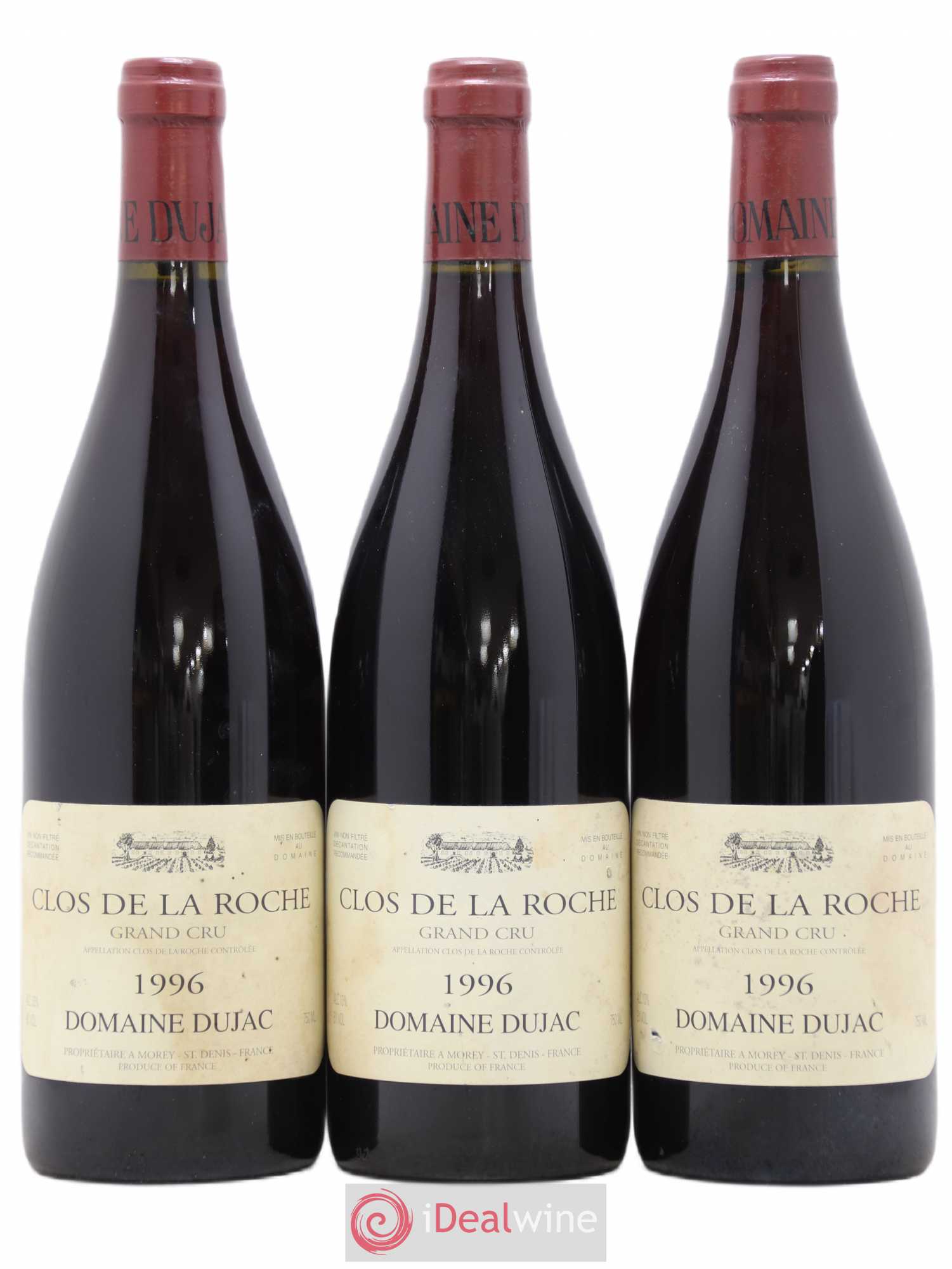 Clos de la Roche Grand Cru Dujac (Domaine) 1996 - Lot de 3 bouteilles - 0