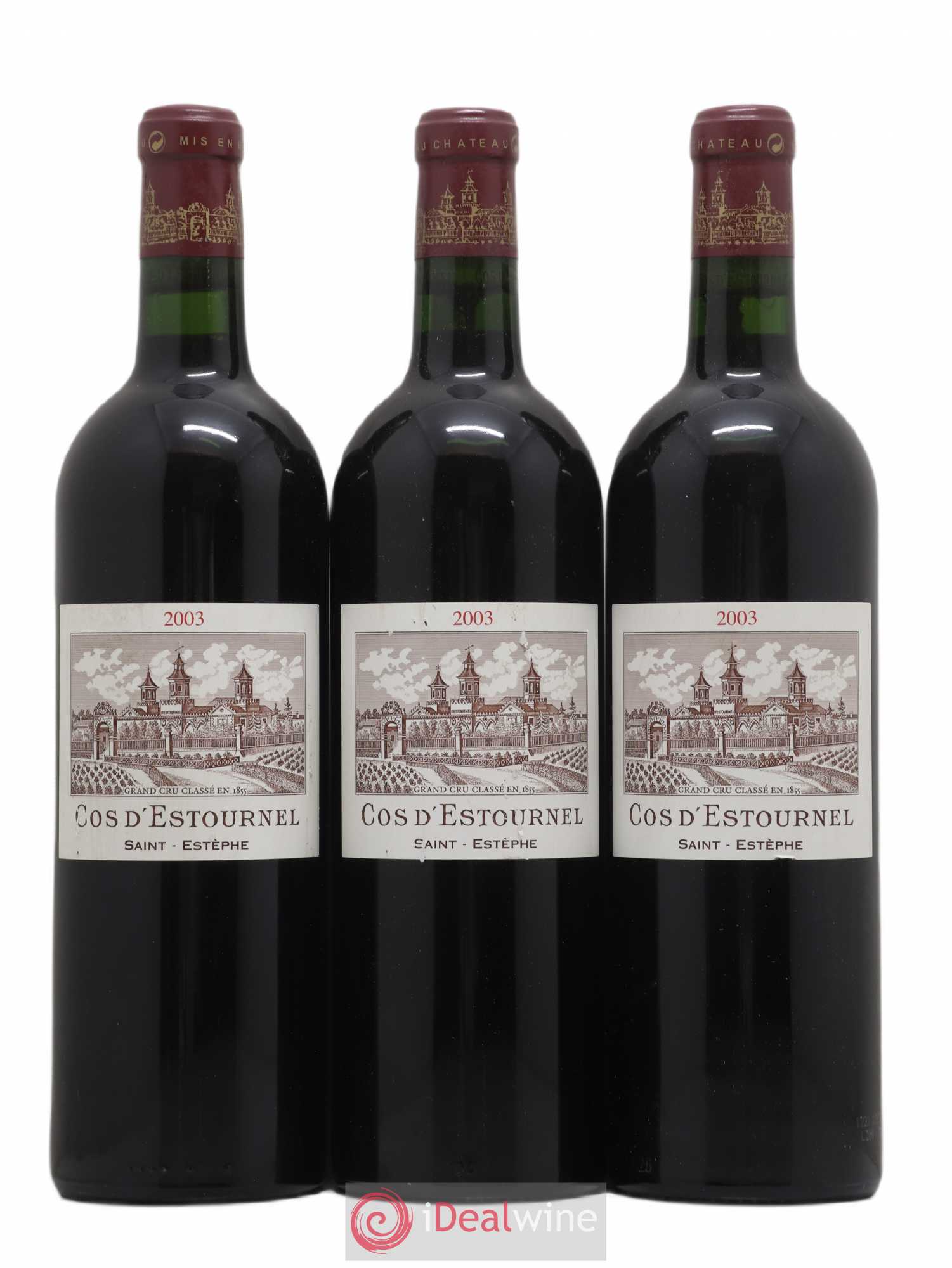 Cos d'Estournel 2ème Grand Cru Classé 2003 - Lot de 3 bouteilles - 0