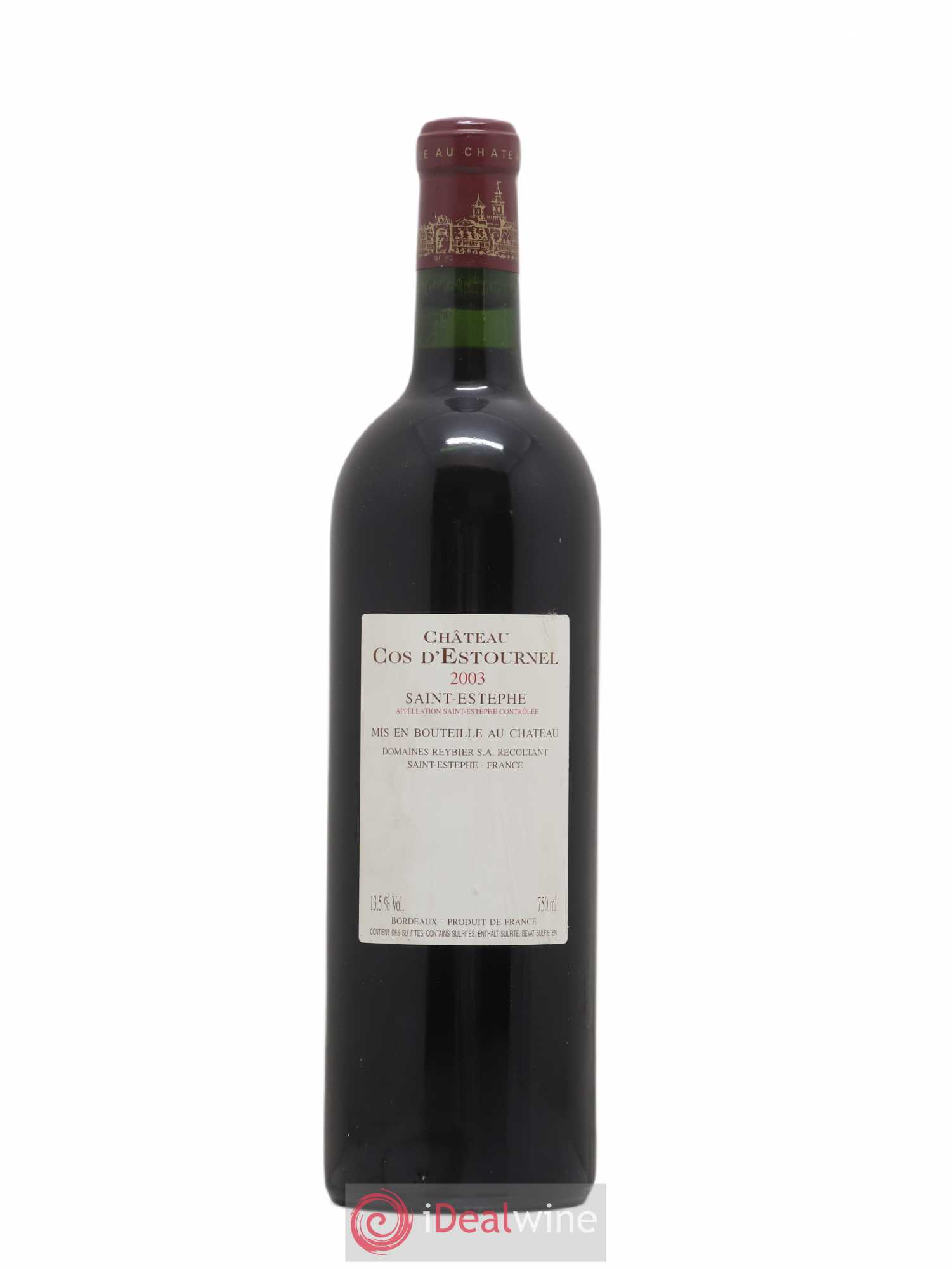 Cos d'Estournel 2ème Grand Cru Classé 2003 - Lot de 1 bouteille - 1