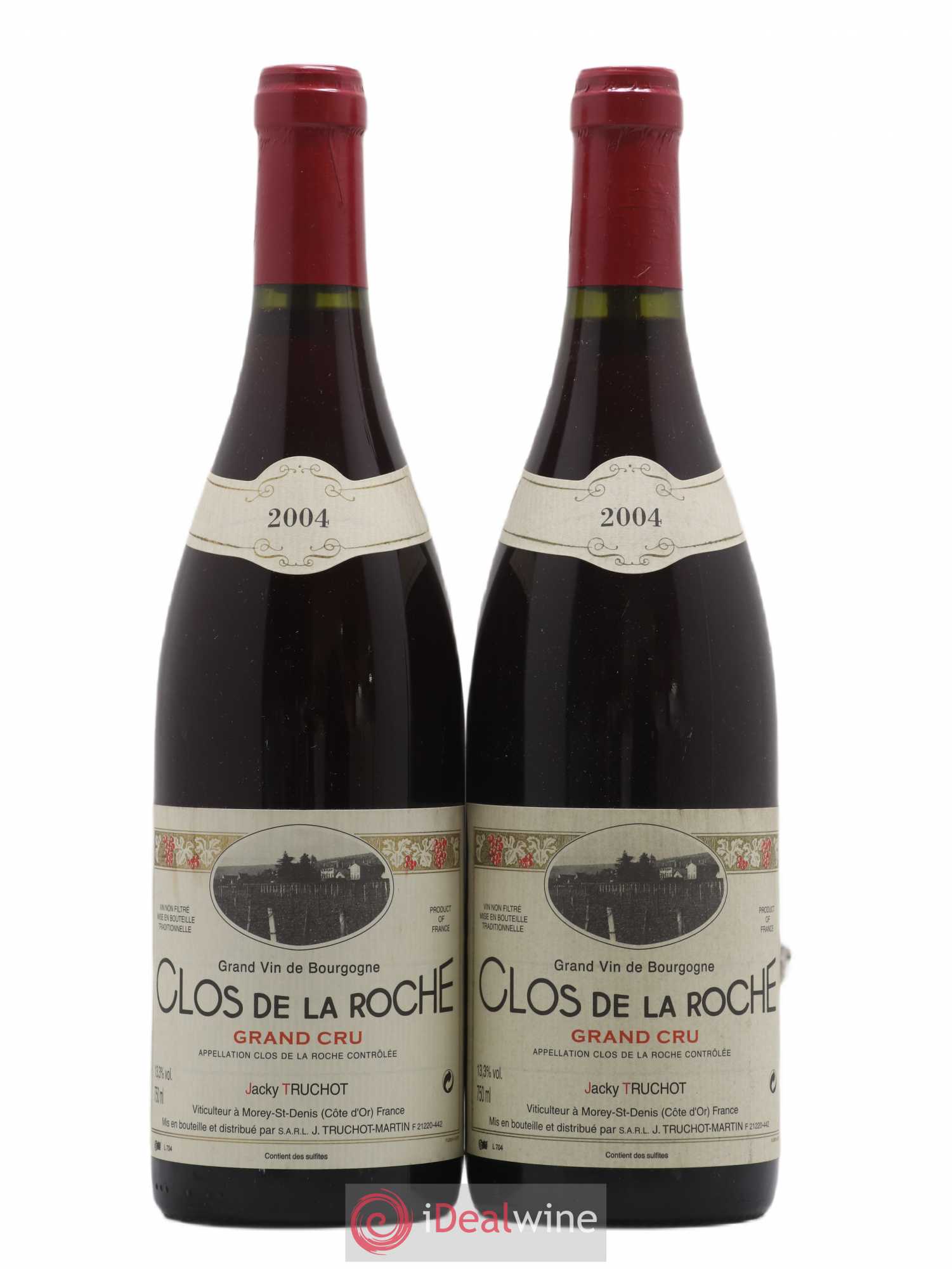 Clos de la Roche Grand Cru Jacky Truchot 2004 - Lot de 2 bouteilles - 0