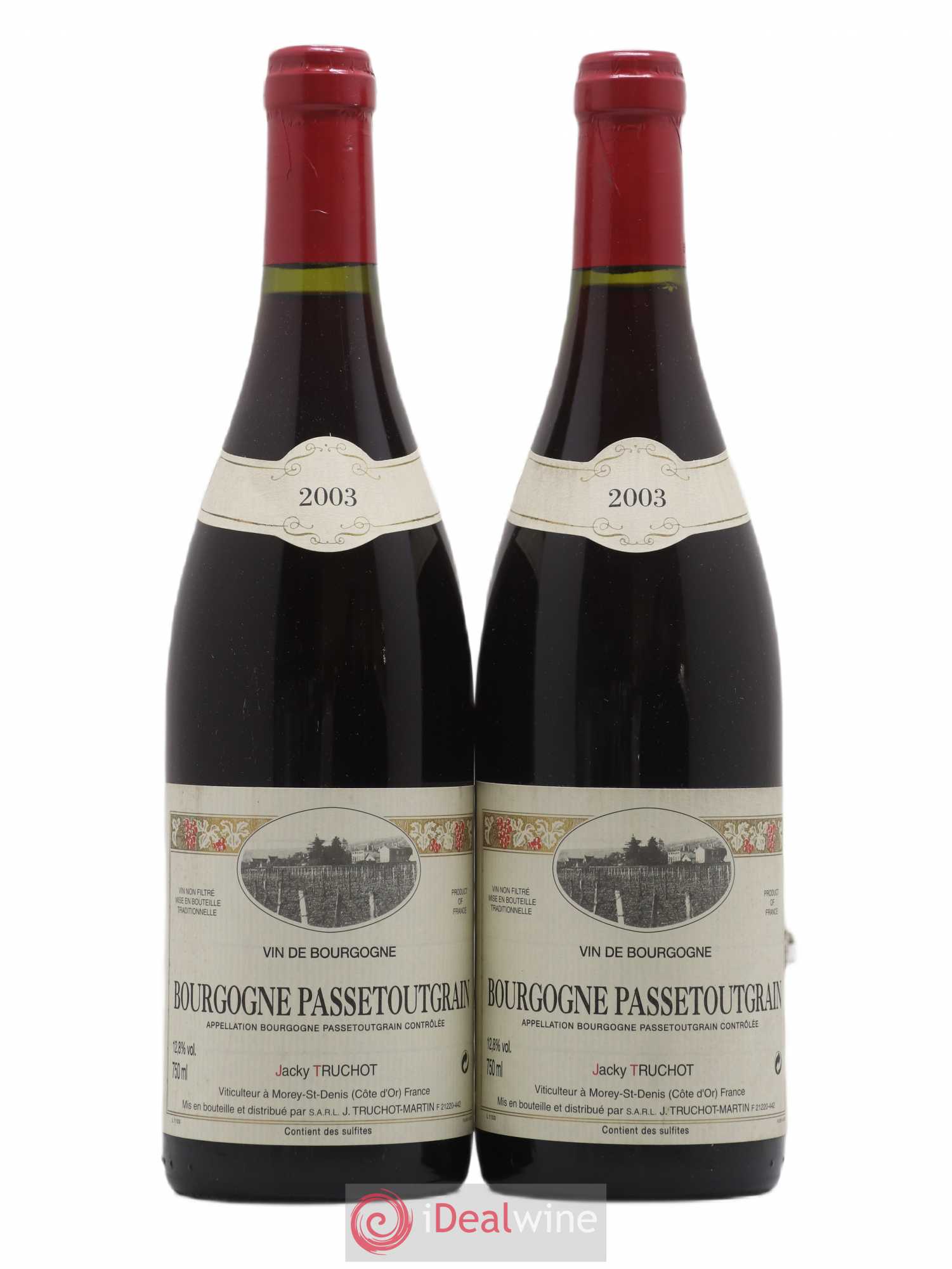 Bourgogne Passetougrain Jacky Truchot 2003 - Posten von 2 Flaschen - 0