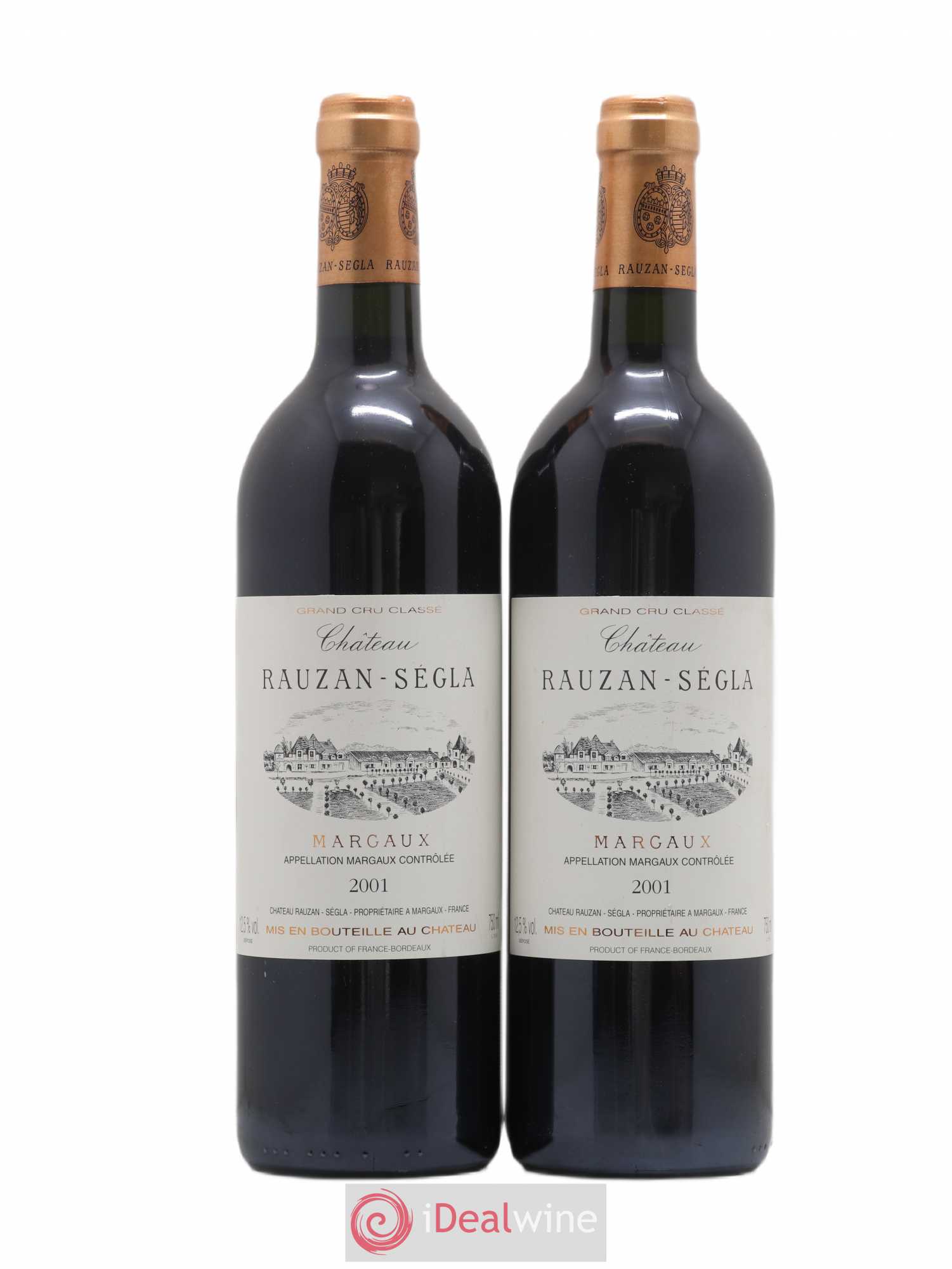 Château Rauzan Ségla Grand Cru Classé 2001 - Lot de 2 bouteilles - 0
