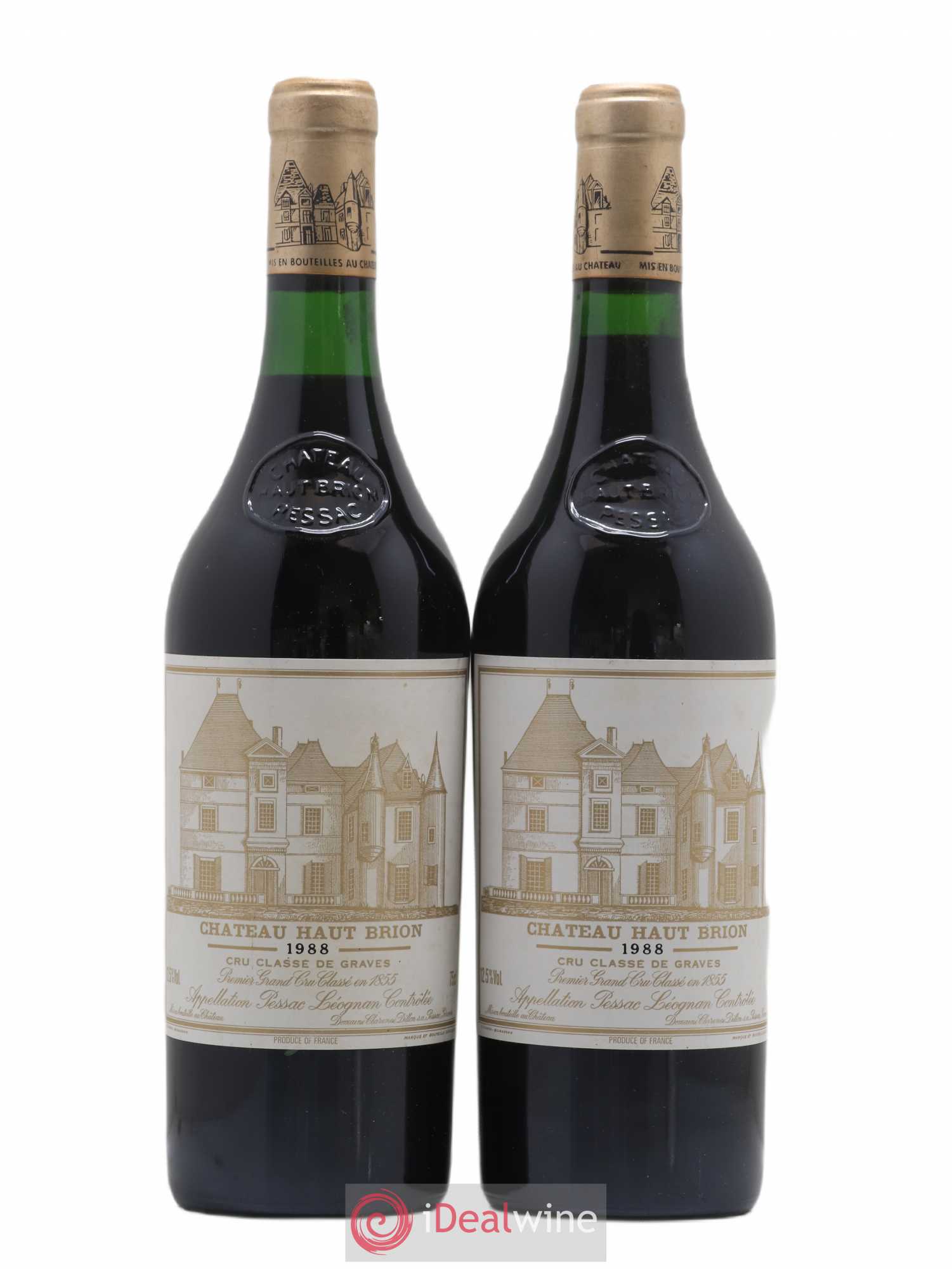 Château Haut Brion 1er Grand Cru Classé 1988 - Lot de 2 bouteilles - 0
