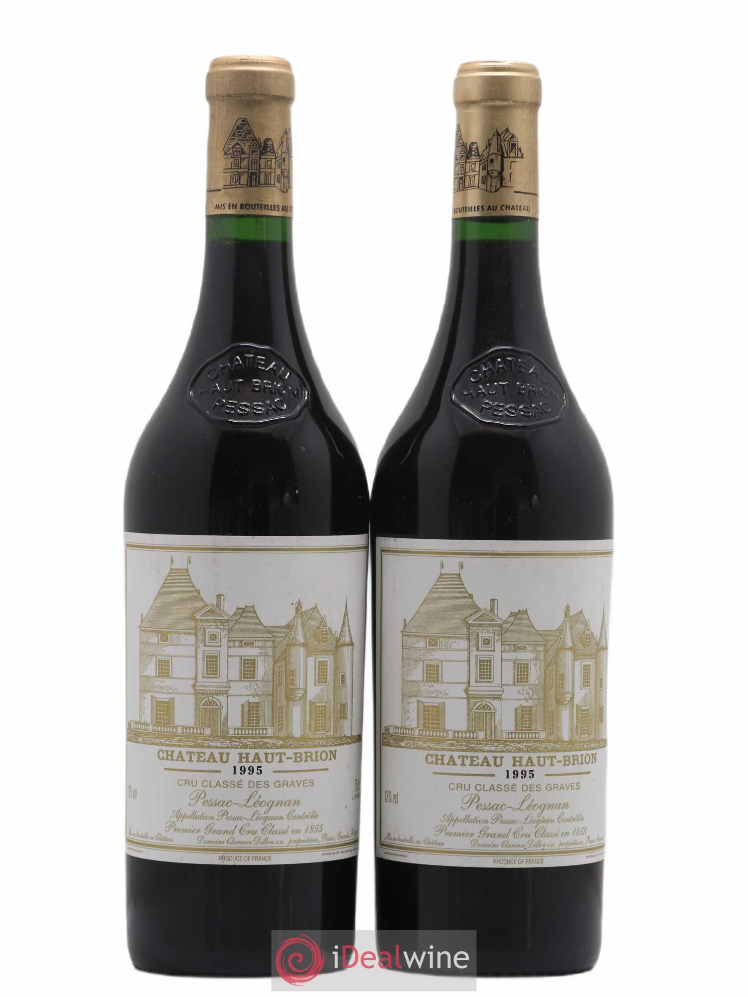 Château Haut Brion 1er Grand Cru Classé 1995 - Lot de 2 bouteilles - 0