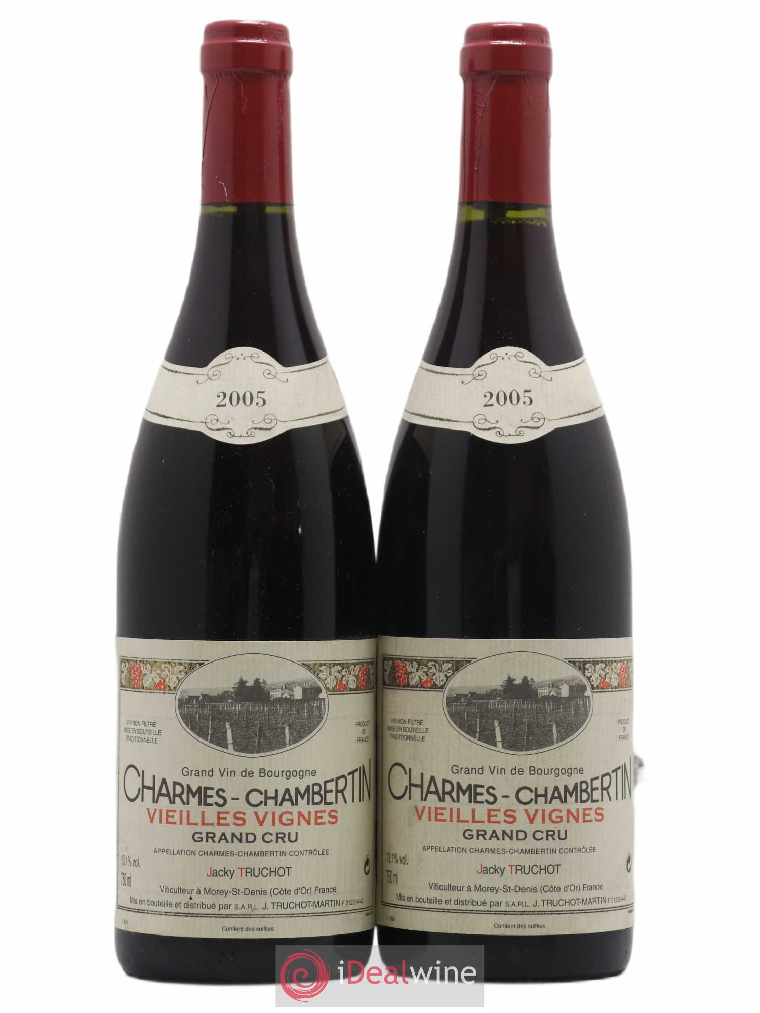 Charmes-Chambertin Grand Cru Vieilles Vignes Jacky Truchot 2005 - Lot de 2 bouteilles - 0