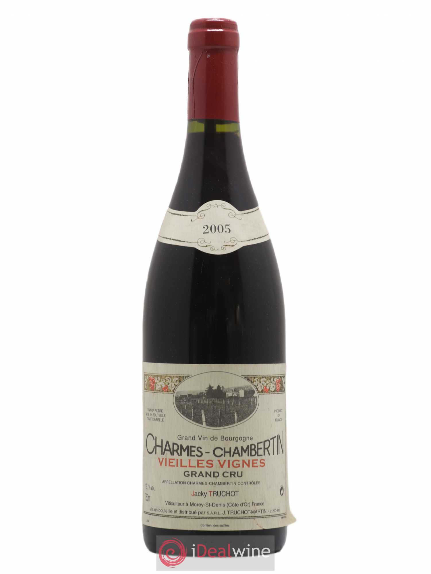 Charmes-Chambertin Grand Cru Vieilles Vignes Jacky Truchot 2005 - Lot de 1 bouteille - 0