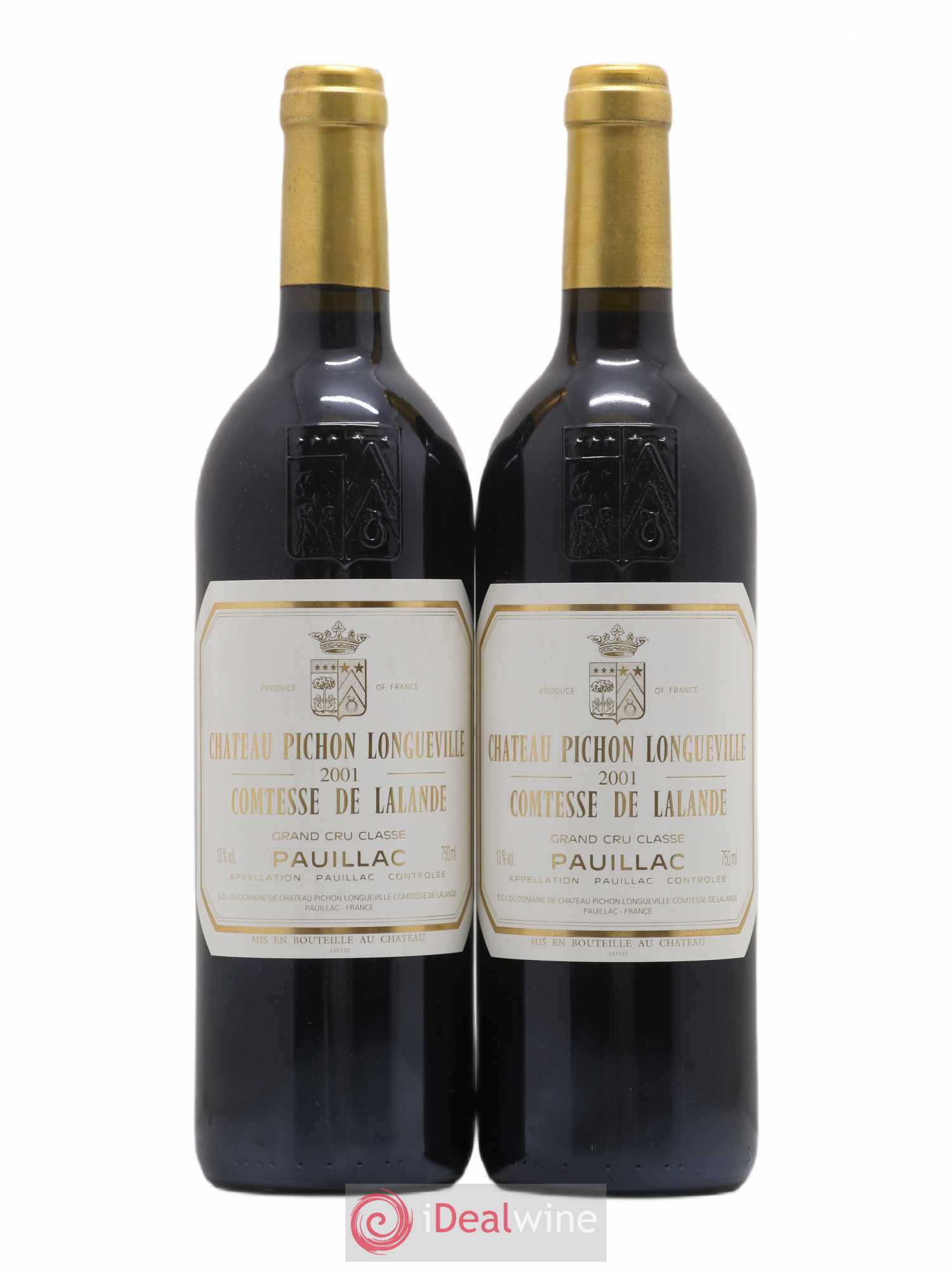Château Pichon Longueville Comtesse de Lalande 2ème Grand Cru Classé 2001 - Lot de 2 bouteilles - 0