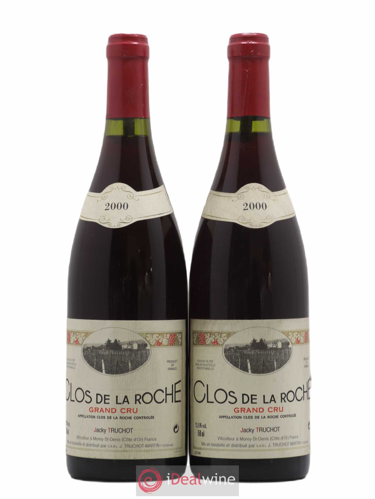 Clos de la Roche Grand Cru Jacky Truchot 2000 - Lot de 2 bouteilles - 0