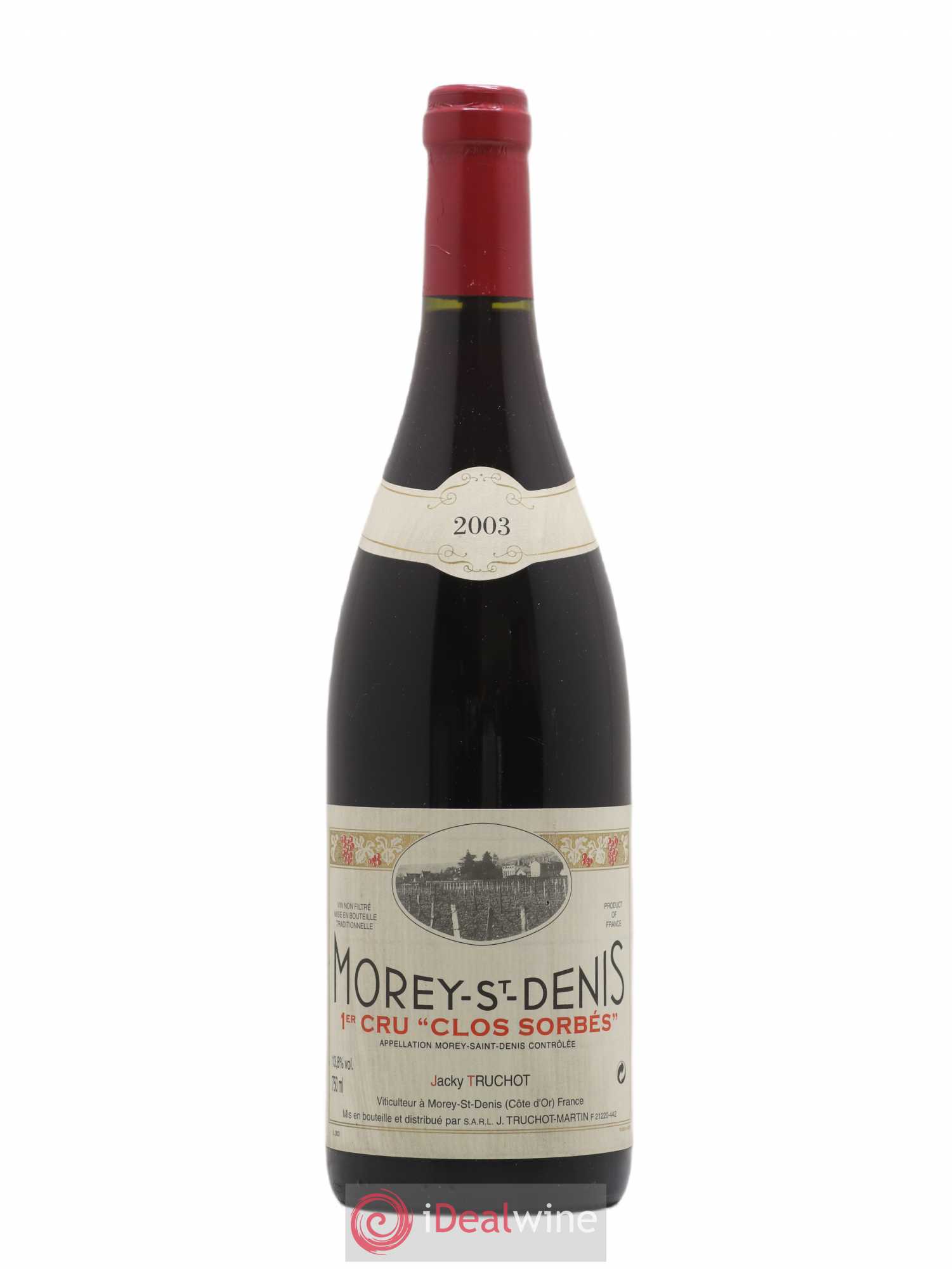 Morey-Saint-Denis 1er Cru Clos Sorbés Jacky Truchot 2003 - Lot de 1 bouteille - 0
