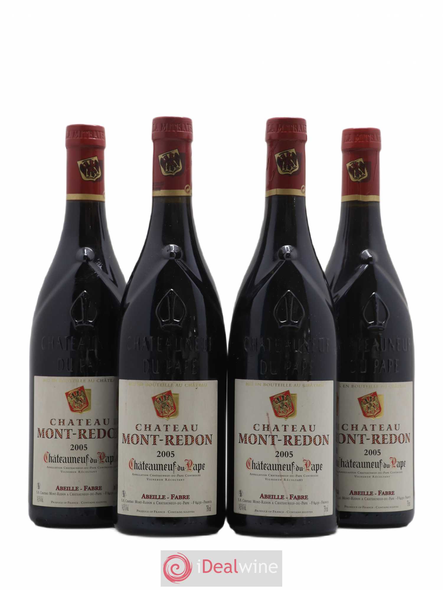 Châteauneuf-du-Pape Château Mont-Redon Famille Abeille-Fabre 2005 - Lot de 4 bouteilles - 0