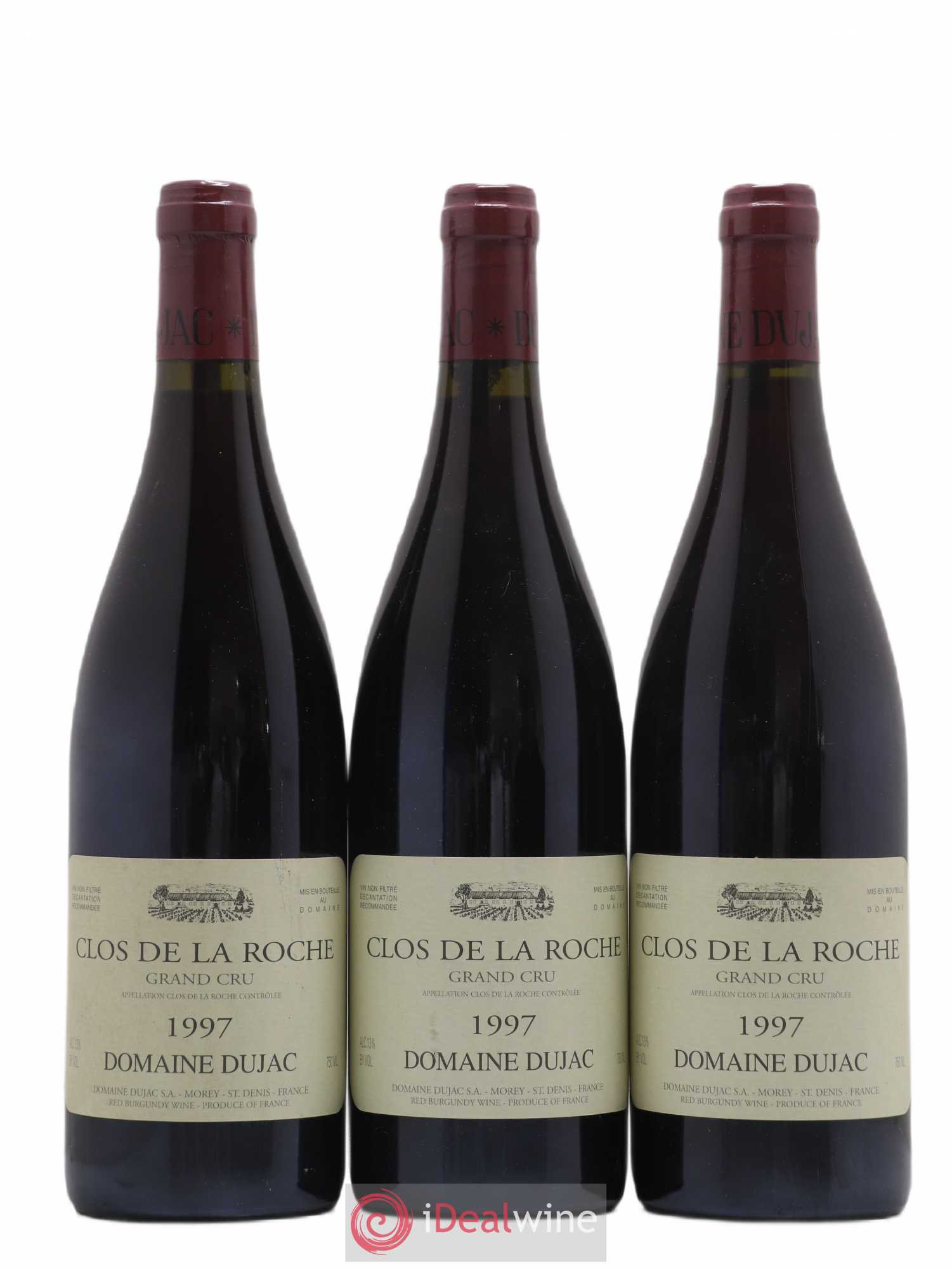 Clos de la Roche Grand Cru Dujac (Domaine) 1997 - Lot de 3 bouteilles - 0