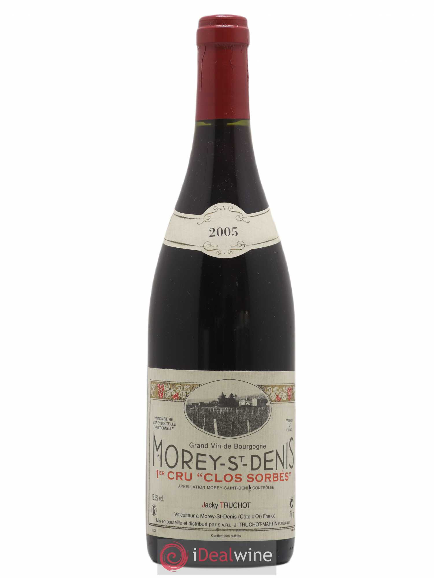 Morey-Saint-Denis 1er Cru Clos Sorbés Jacky Truchot 2005 - Lot de 1 bouteille - 0