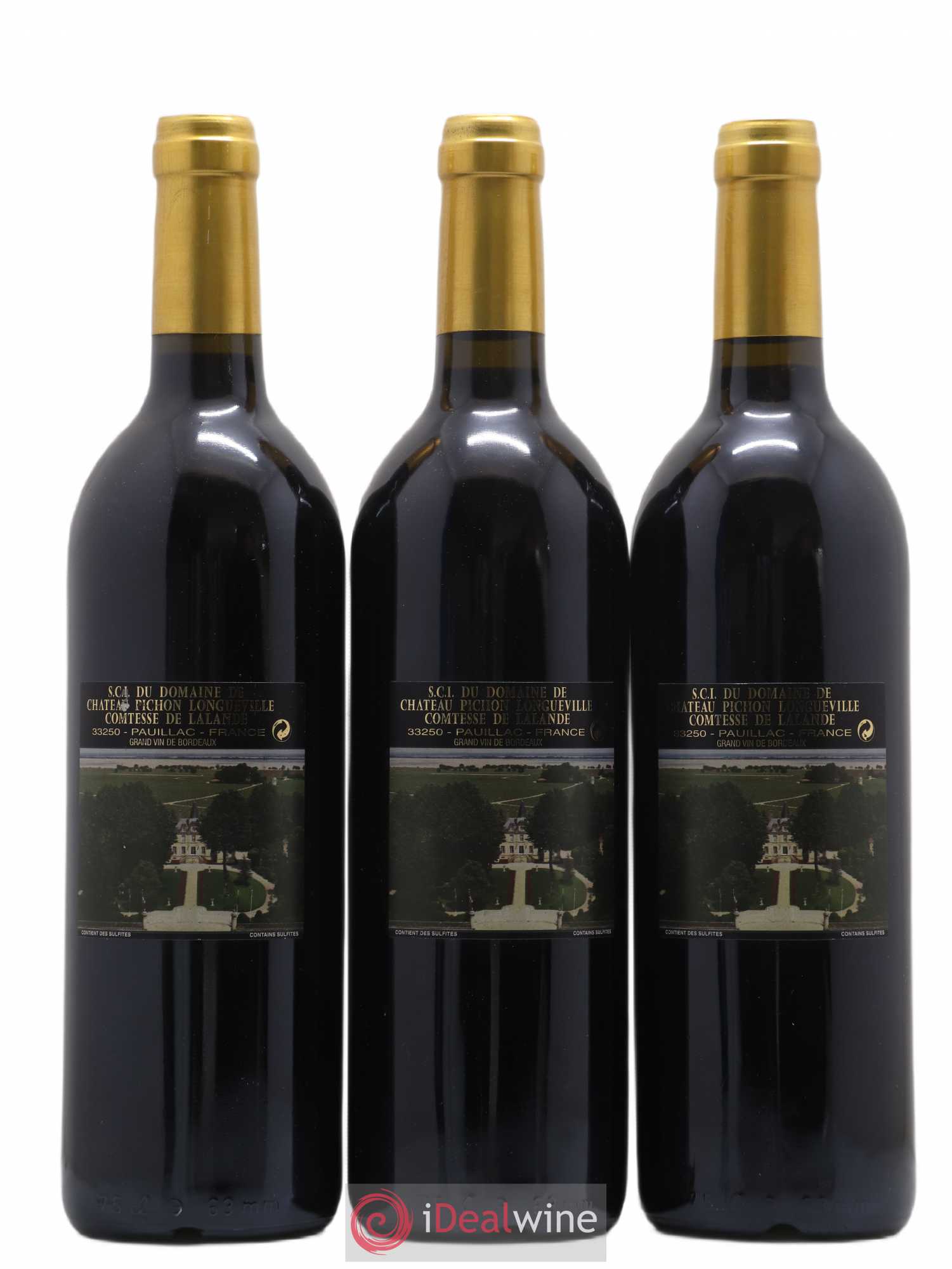 Château Pichon Longueville Comtesse de Lalande 2ème Grand Cru Classé 2003 - Lot de 3 bouteilles - 1