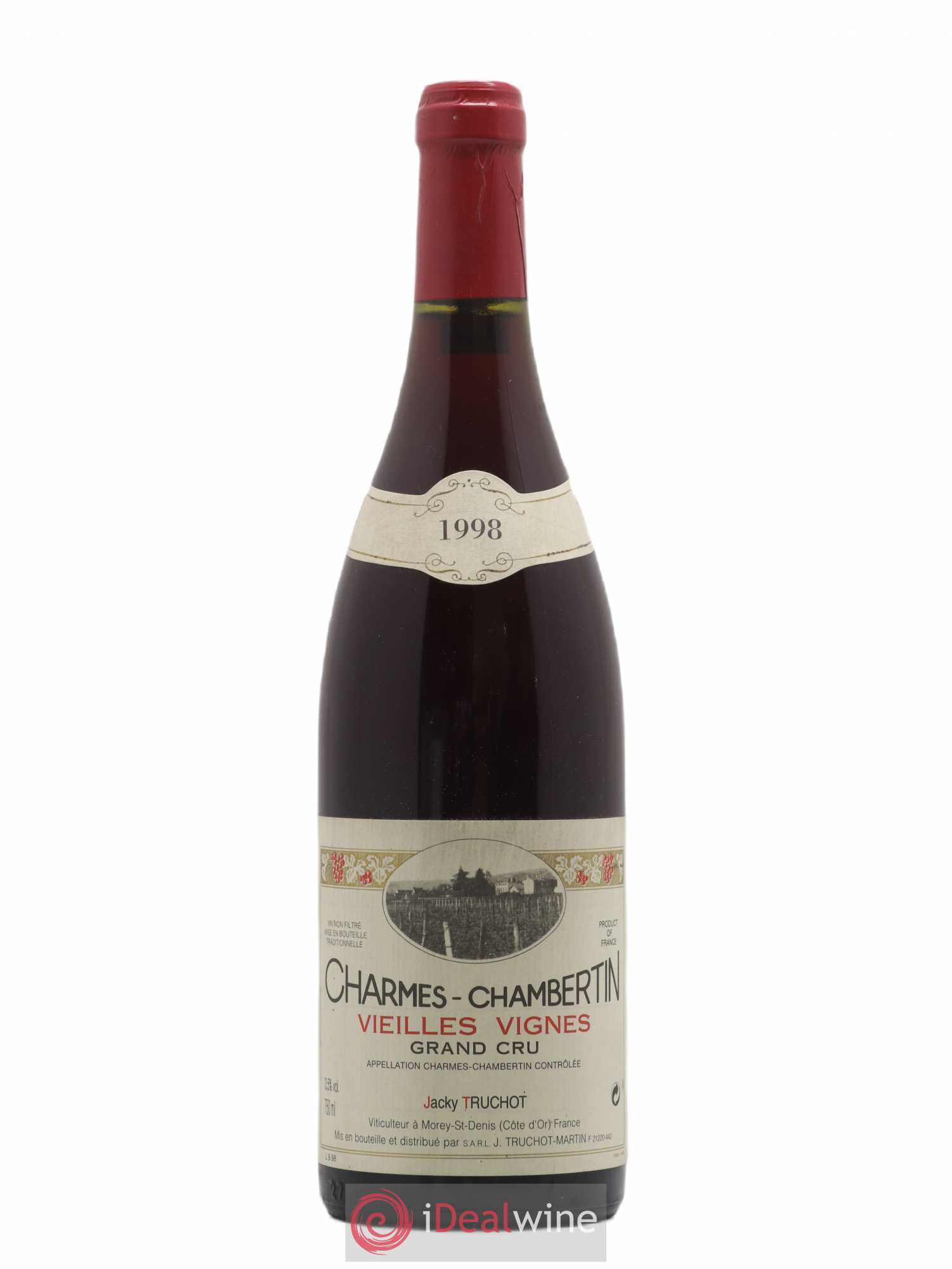 Charmes-Chambertin Grand Cru Vieilles Vignes Jacky Truchot 1998 - Lot de 1 bouteille - 0