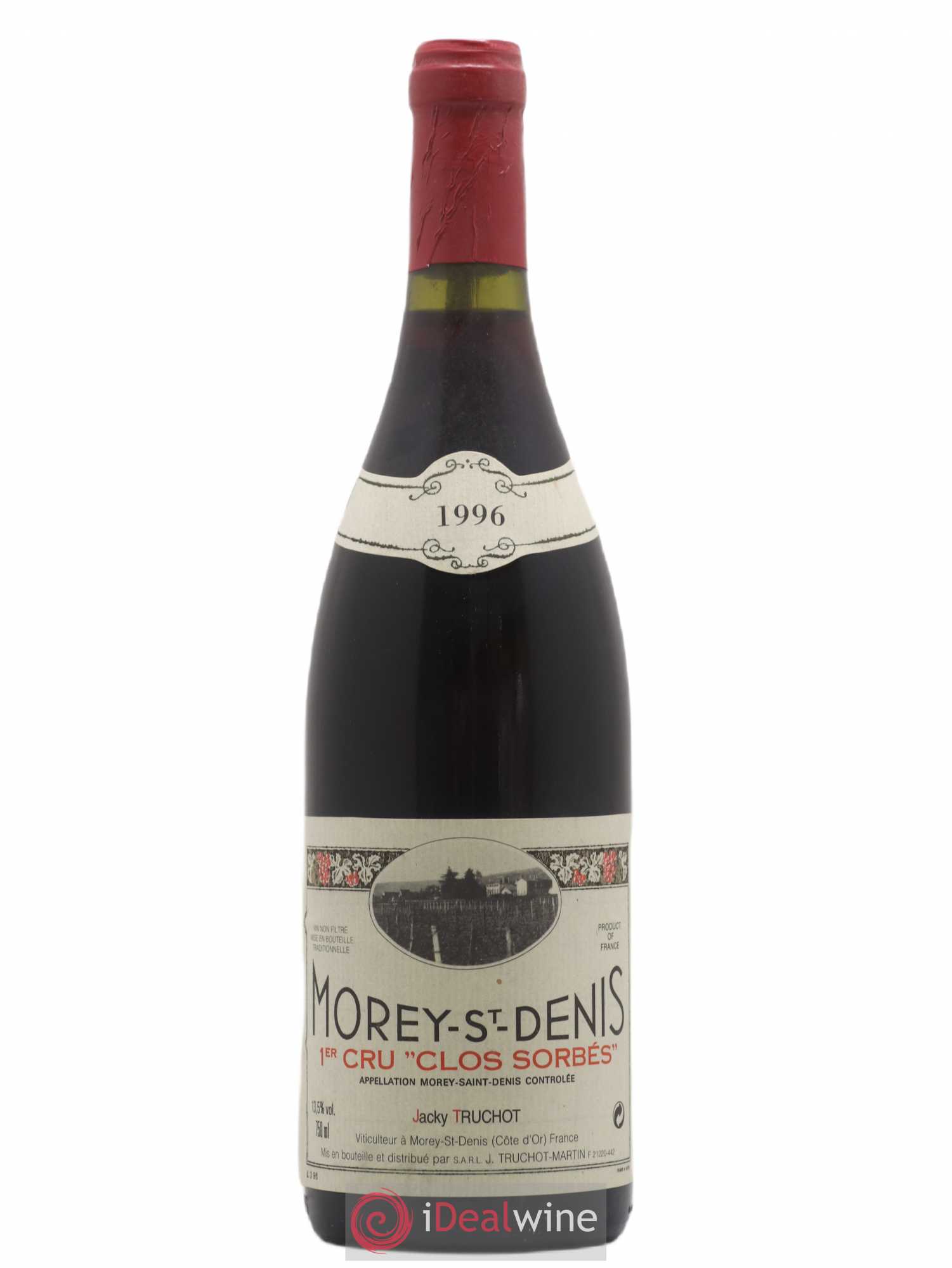 Morey-Saint-Denis 1er Cru Clos Sorbés Jacky Truchot 1996 - Lot de 1 bouteille - 0
