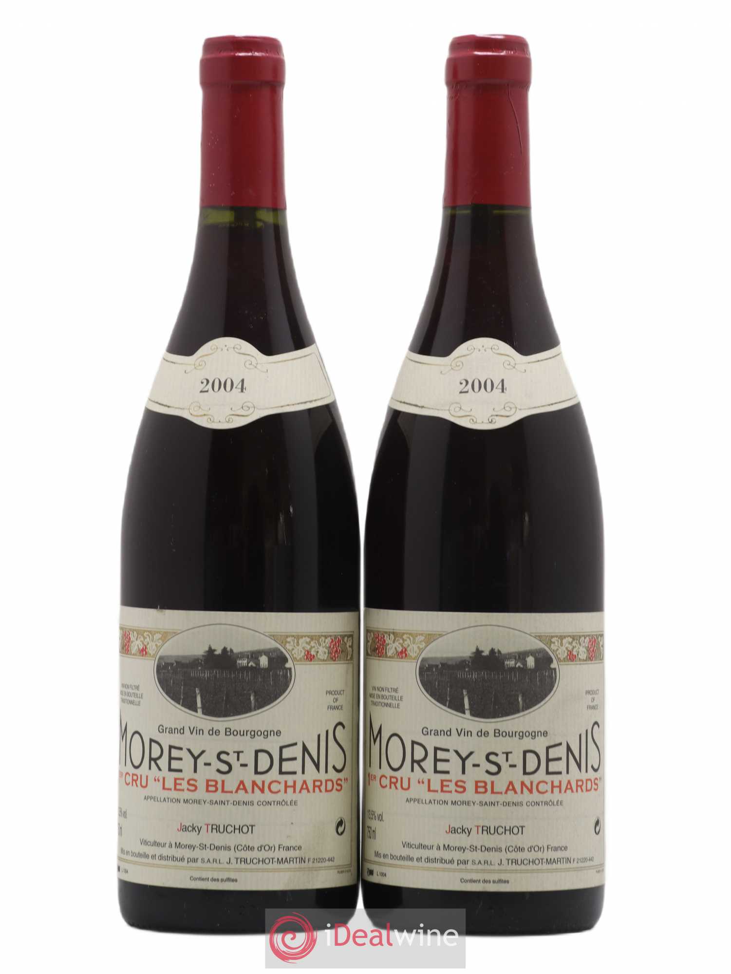 Morey-Saint-Denis 1er Cru Les Blanchards Jacky Truchot 2004 - Lot de 2 bouteilles - 0