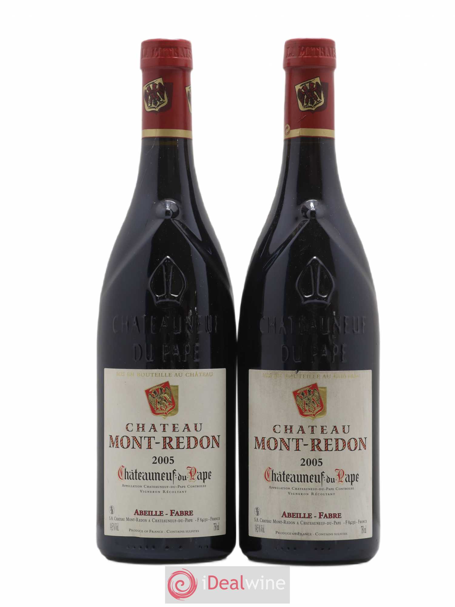 Châteauneuf-du-Pape Château Mont-Redon Famille Abeille-Fabre 2005 - Lot de 2 bouteilles - 0