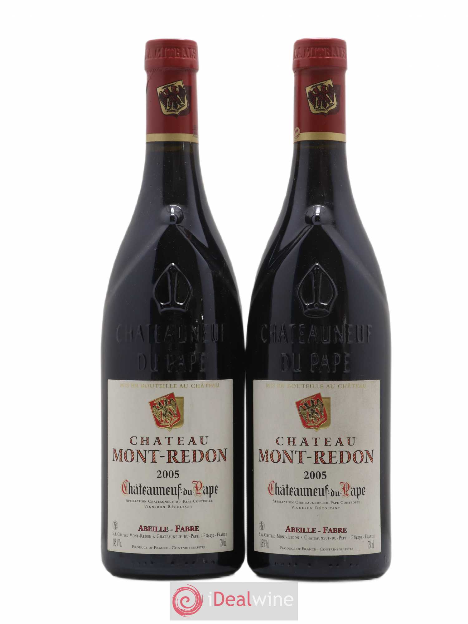Châteauneuf-du-Pape Château Mont-Redon Famille Abeille-Fabre 2005 - Lot de 2 bouteilles - 0