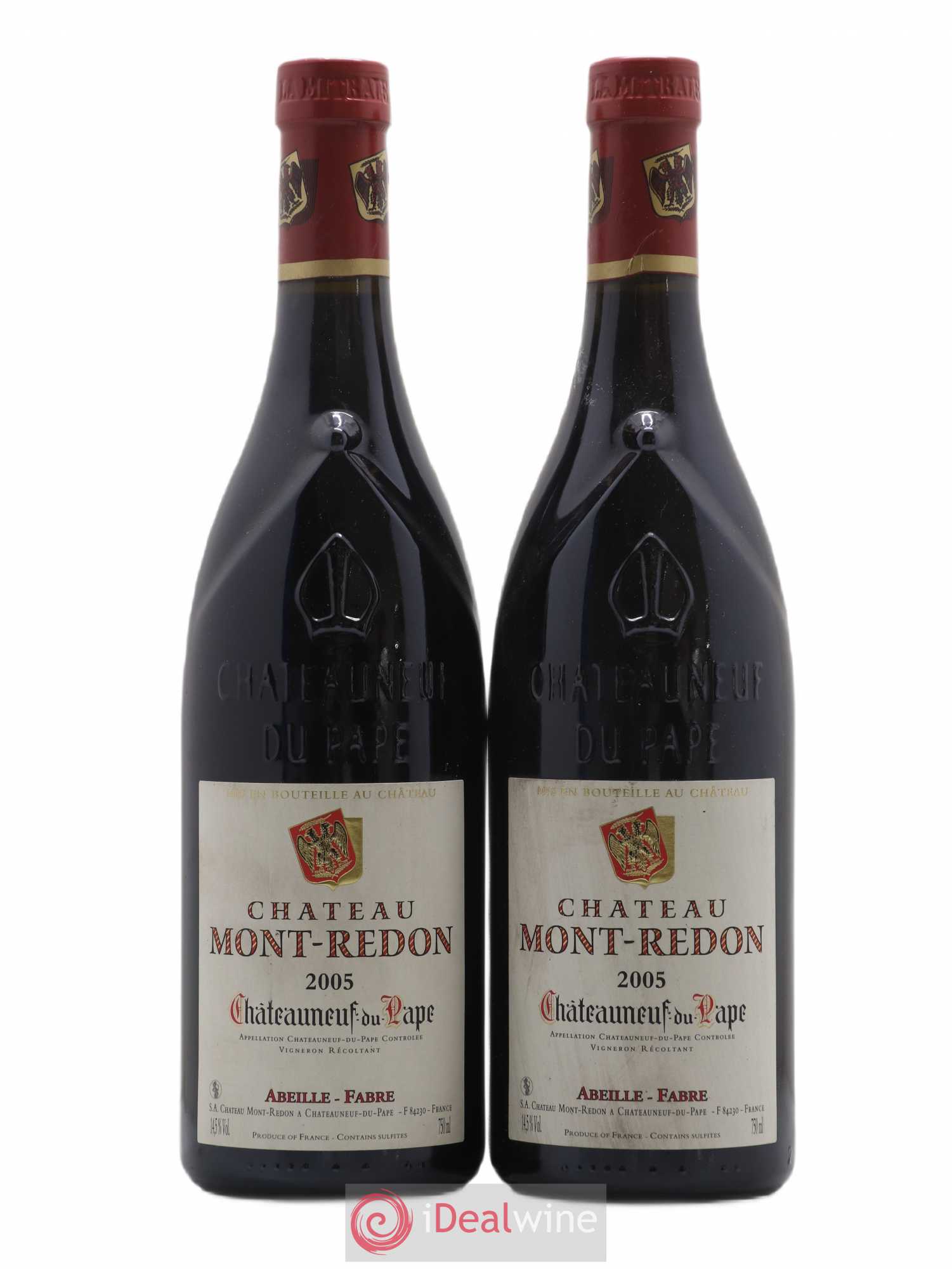 Châteauneuf-du-Pape Château Mont-Redon Famille Abeille-Fabre 2005 - Lot de 2 bouteilles - 0