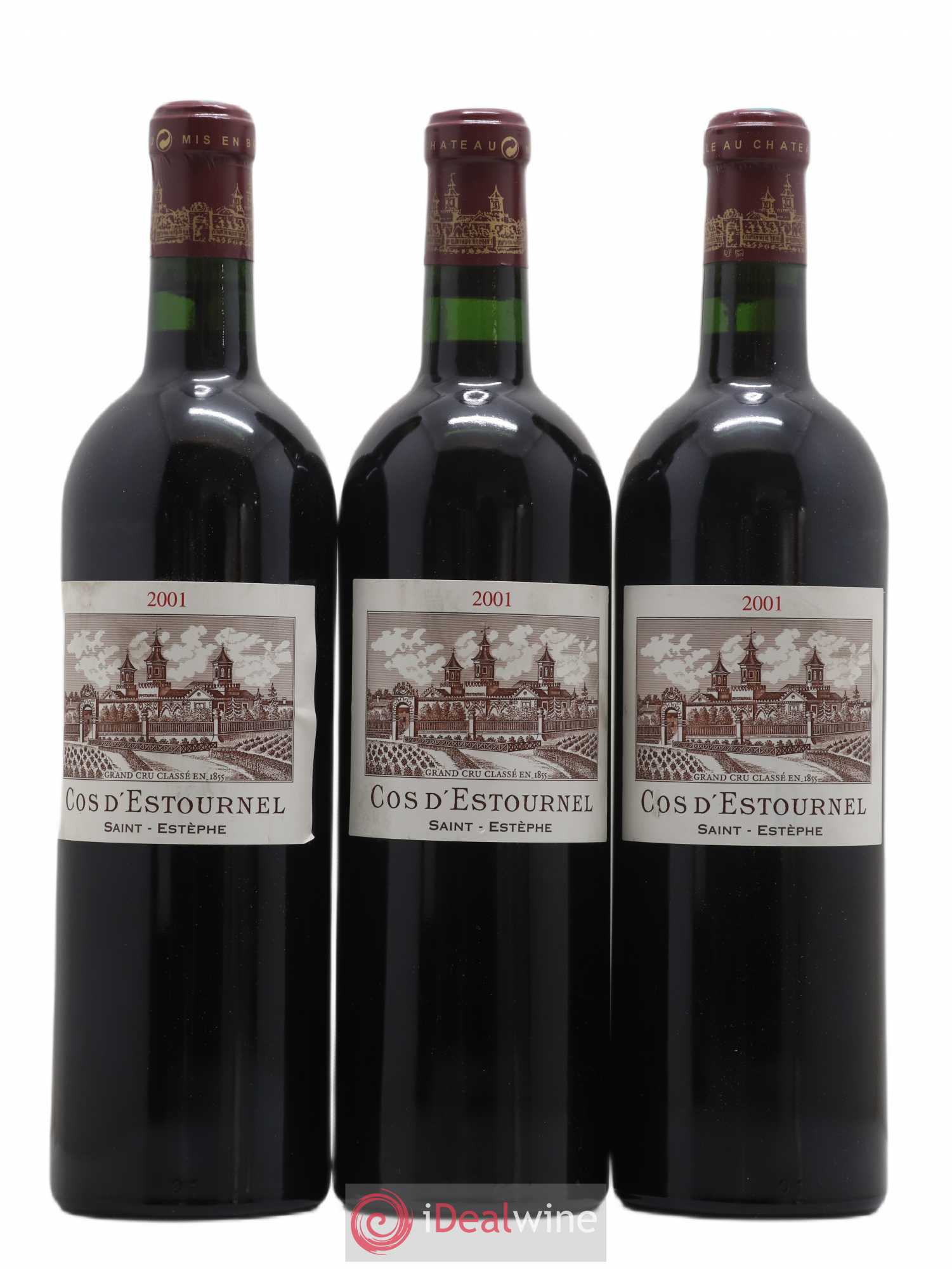 Cos d'Estournel 2ème Grand Cru Classé 2001 - Lot de 3 bouteilles - 0