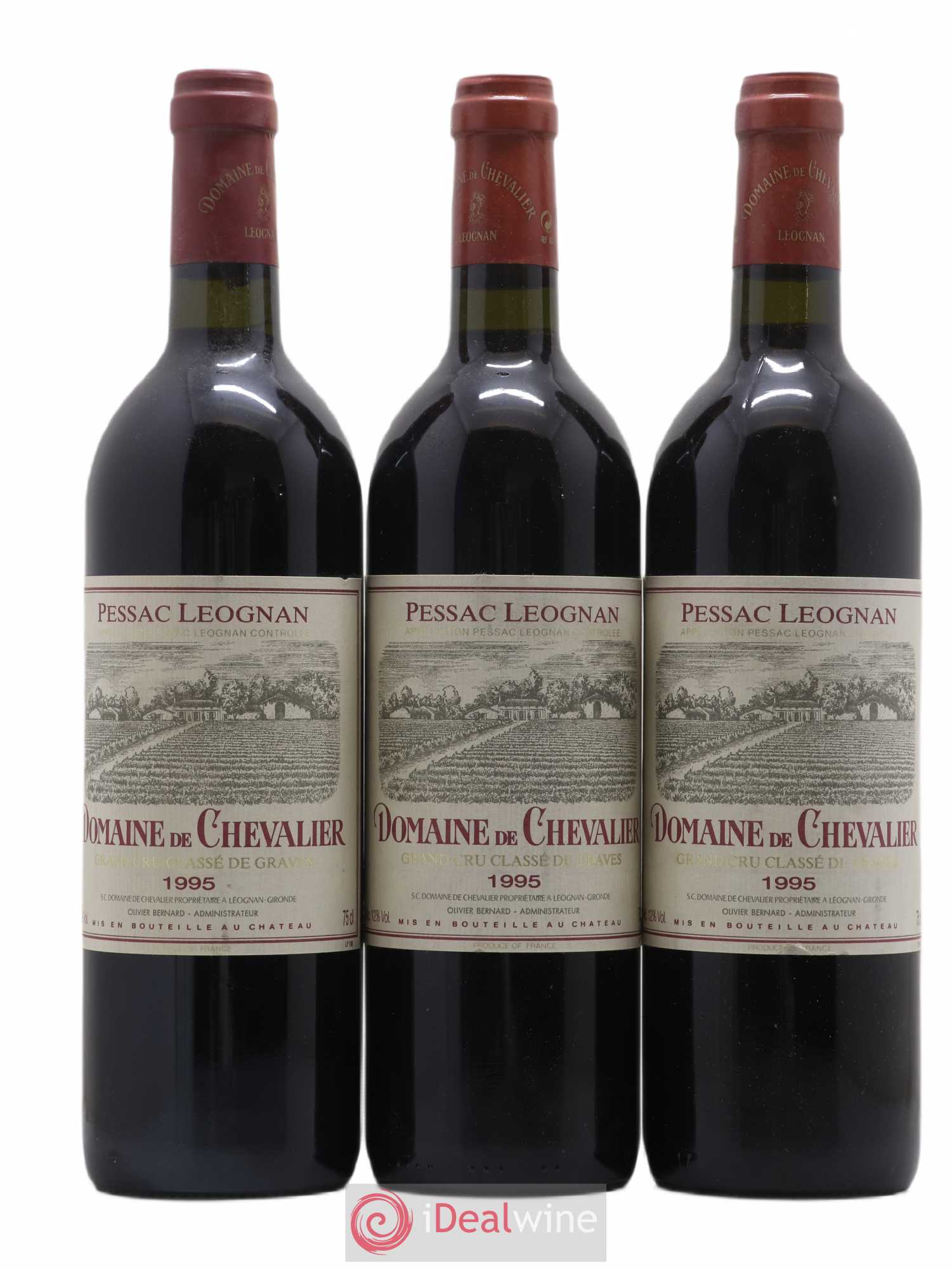 Domaine de Chevalier Cru Classé de Graves 1995 - Lot de 3 bouteilles - 0
