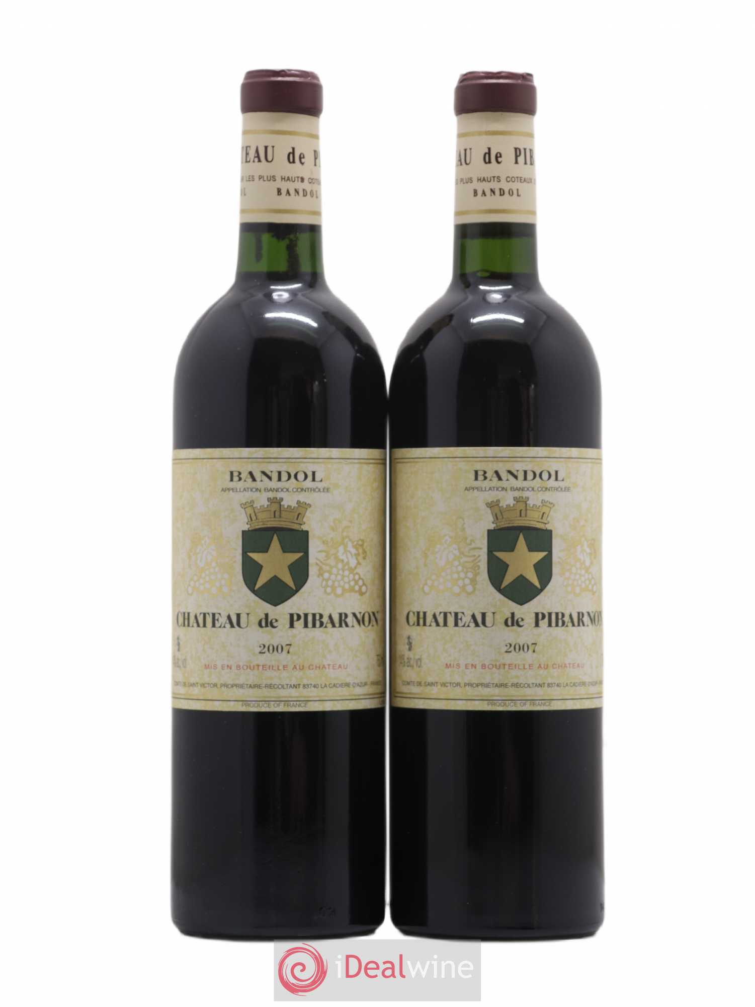 Bandol Château de Pibarnon Comte de Saint-Victor 2007 - Lot de 2 bouteilles - 0