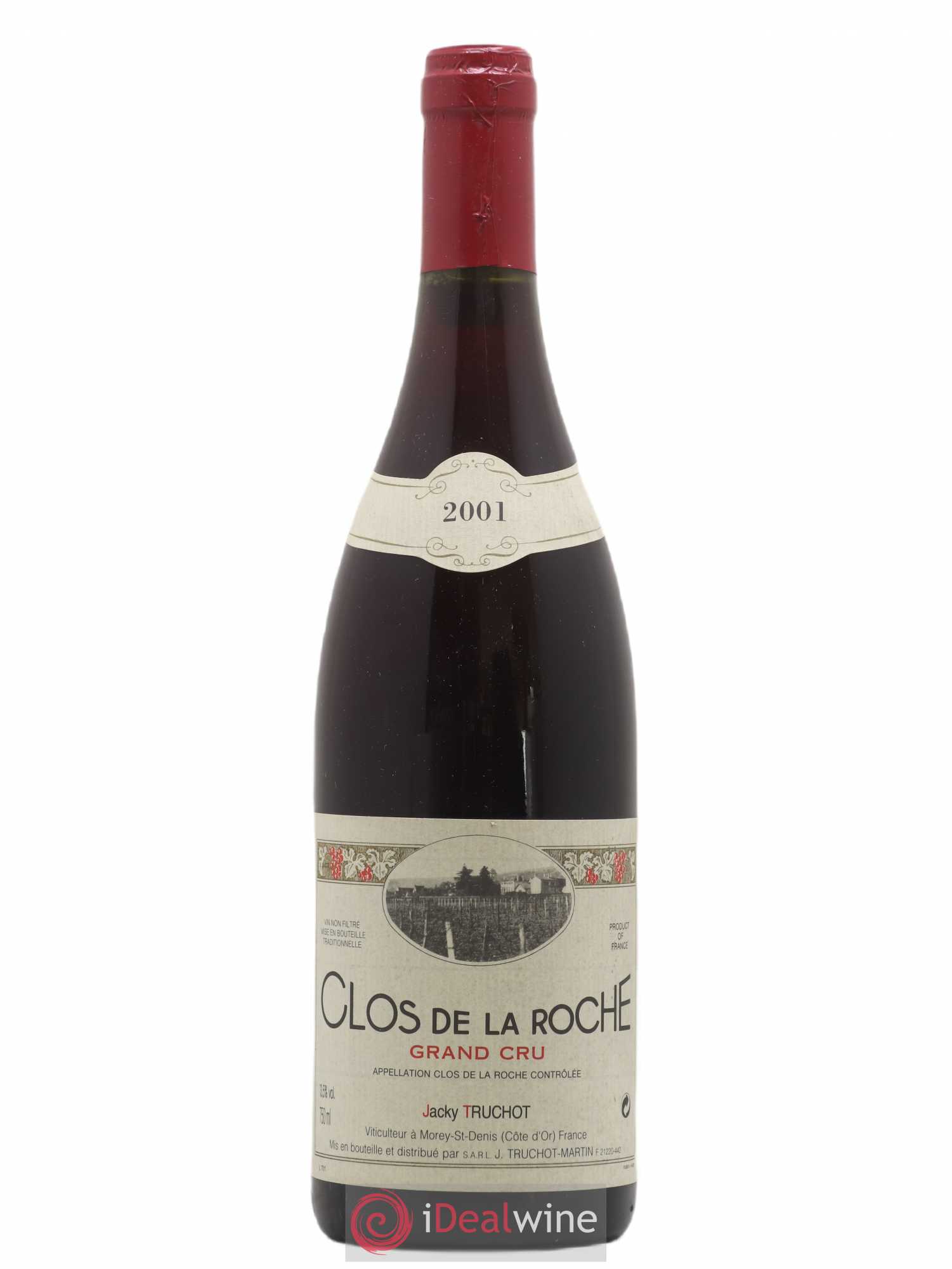 Clos de la Roche Grand Cru Jacky Truchot 2001 - Lot de 1 bouteille - 0